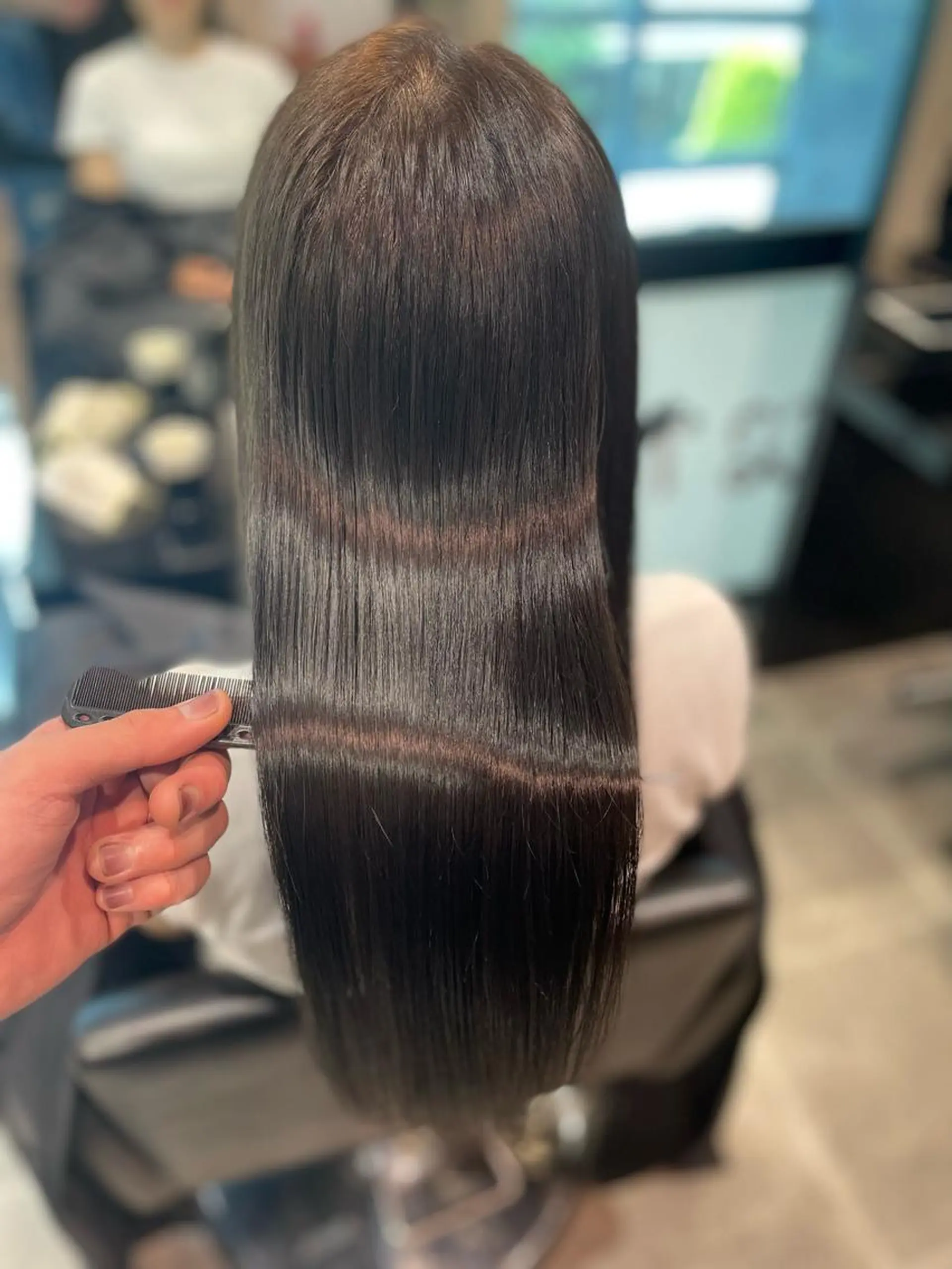 ミディアム 美髪矯正 Rioのヘアスタイル