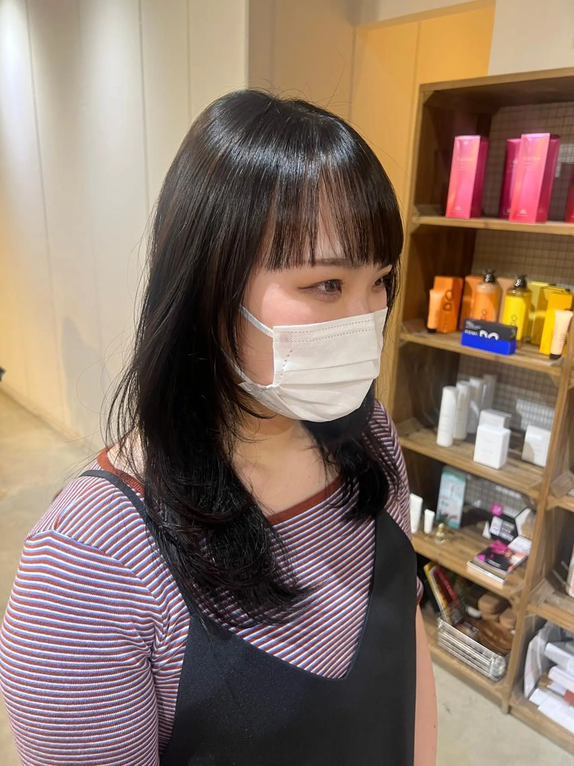 セミロング レイヤーカット ウルフカット beleefric 🩵チセのヘアスタイル