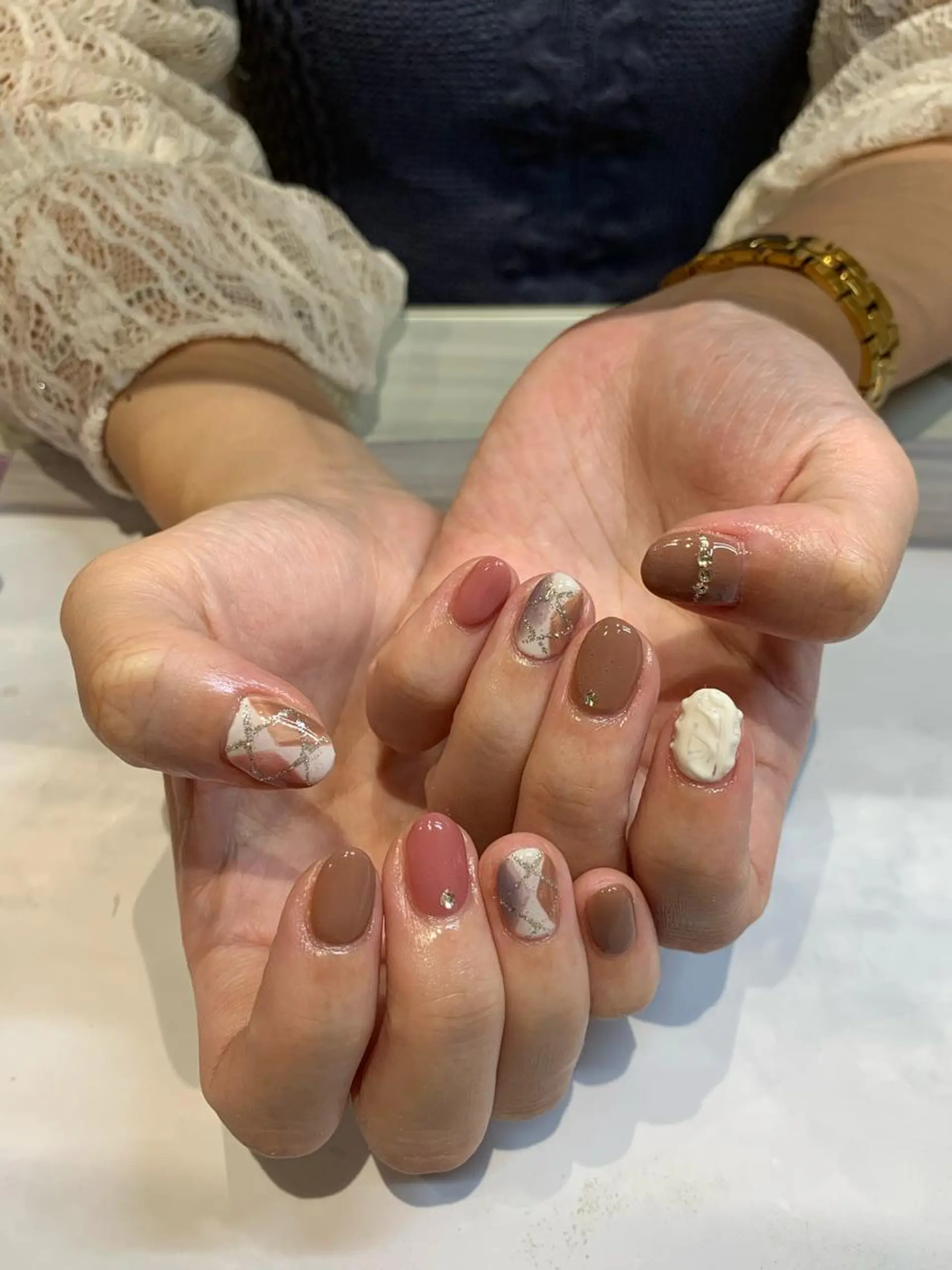 ネイル 持ち込み マキノ ユイのネイルデザイン