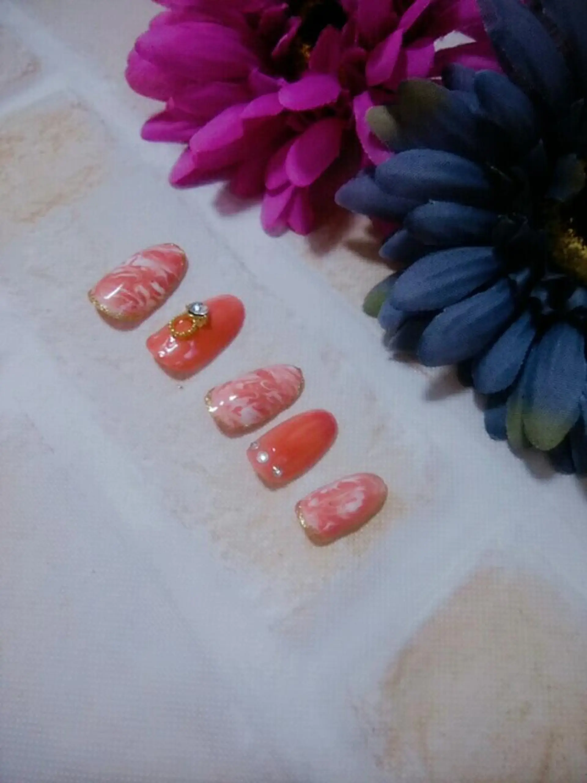 ネイル 大理石ネイル(マーブル) ネイリスト AIKOのネイルデザイン