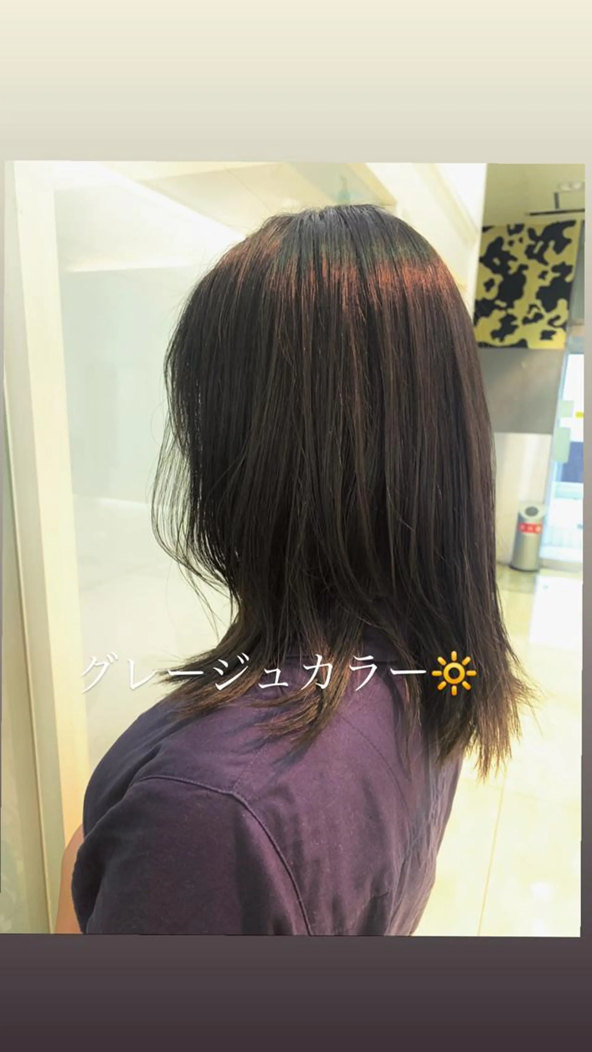 ミディアム カラー 似合わせカラー/艶 髪質改善/ヨシザキのヘアスタイル