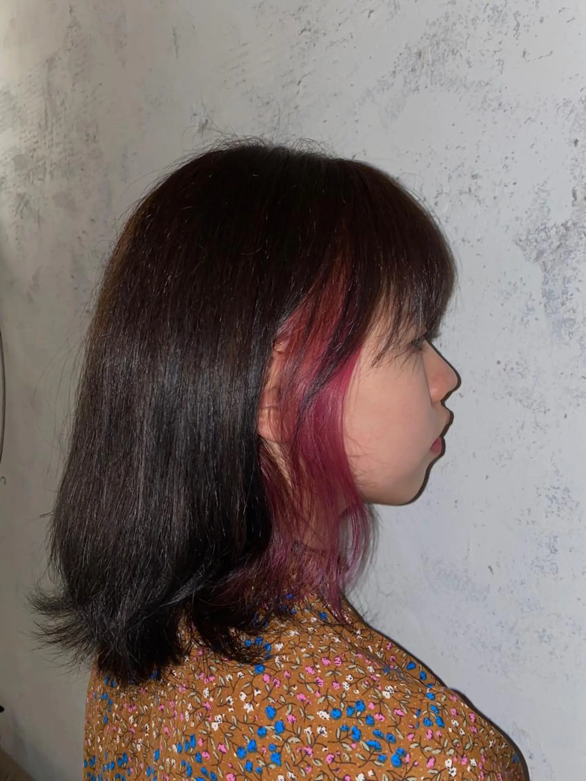 ミディアム カラー ヘアカラー トリートメント オタク美容師🎮 AKARIのヘアスタイル