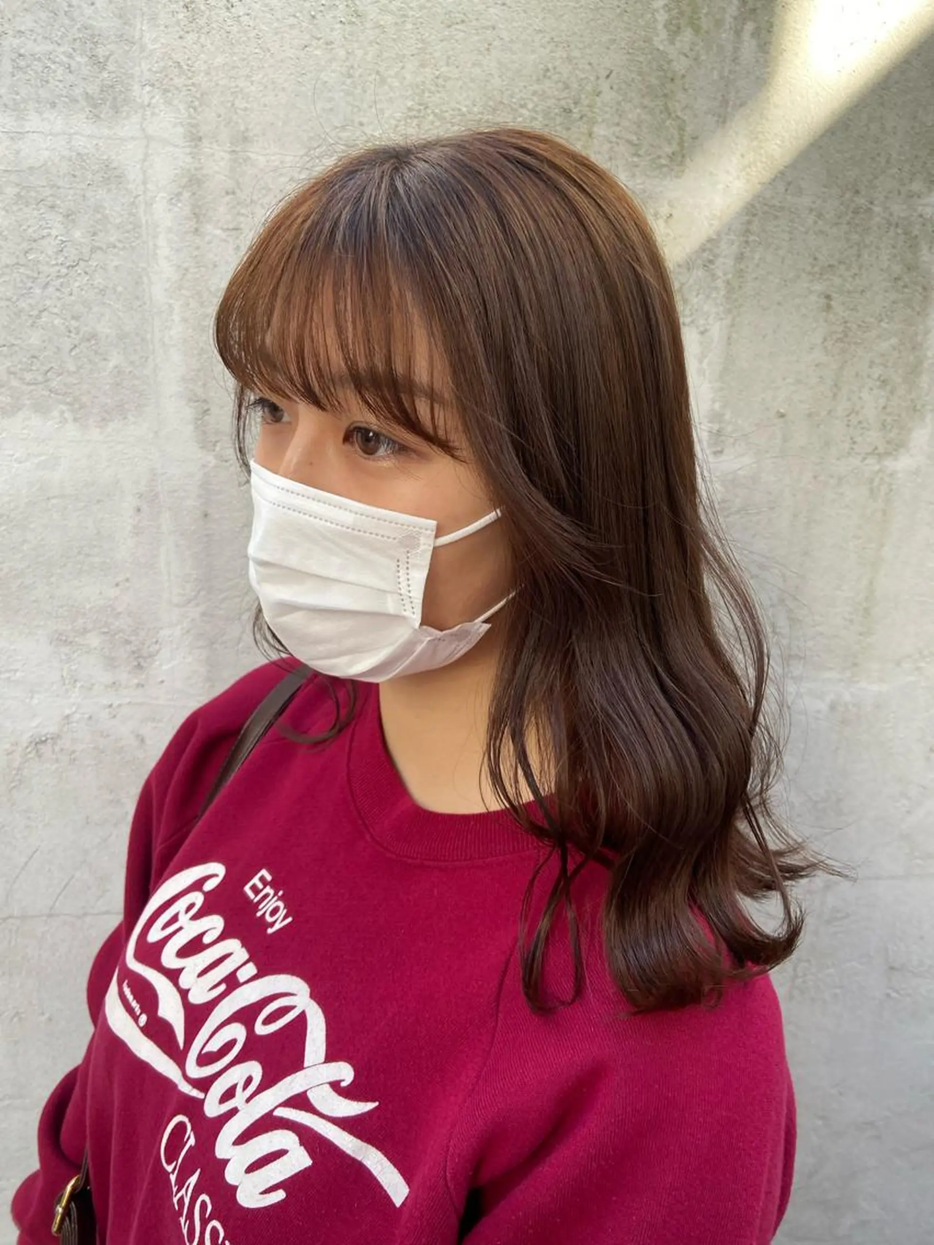 セミロング カラー ヘアアレンジ satsuki 暖色・ブラウンカラーのヘアスタイル