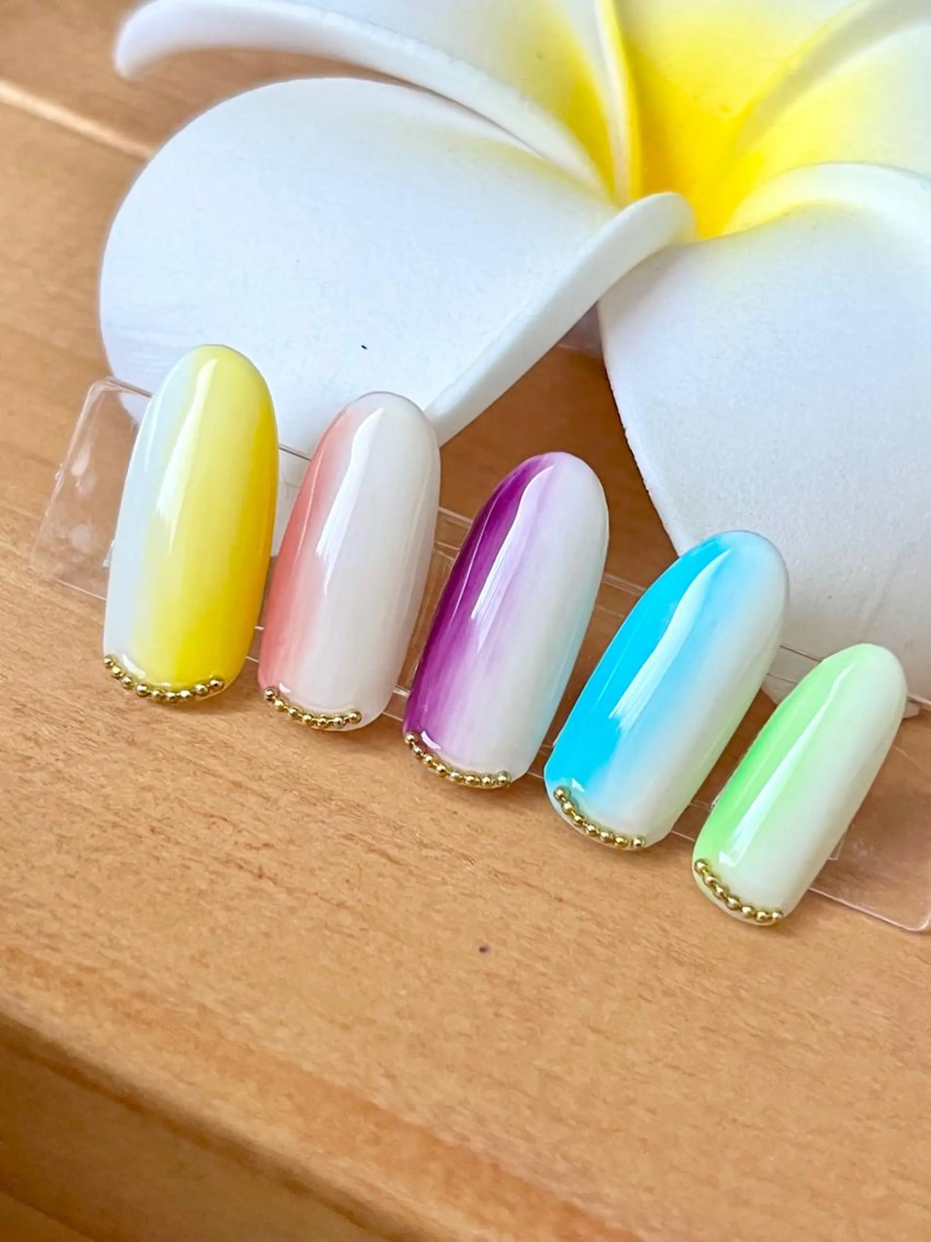 ネイル グラデーション ハンドネイル まり りぃ〜んのネイルデザイン