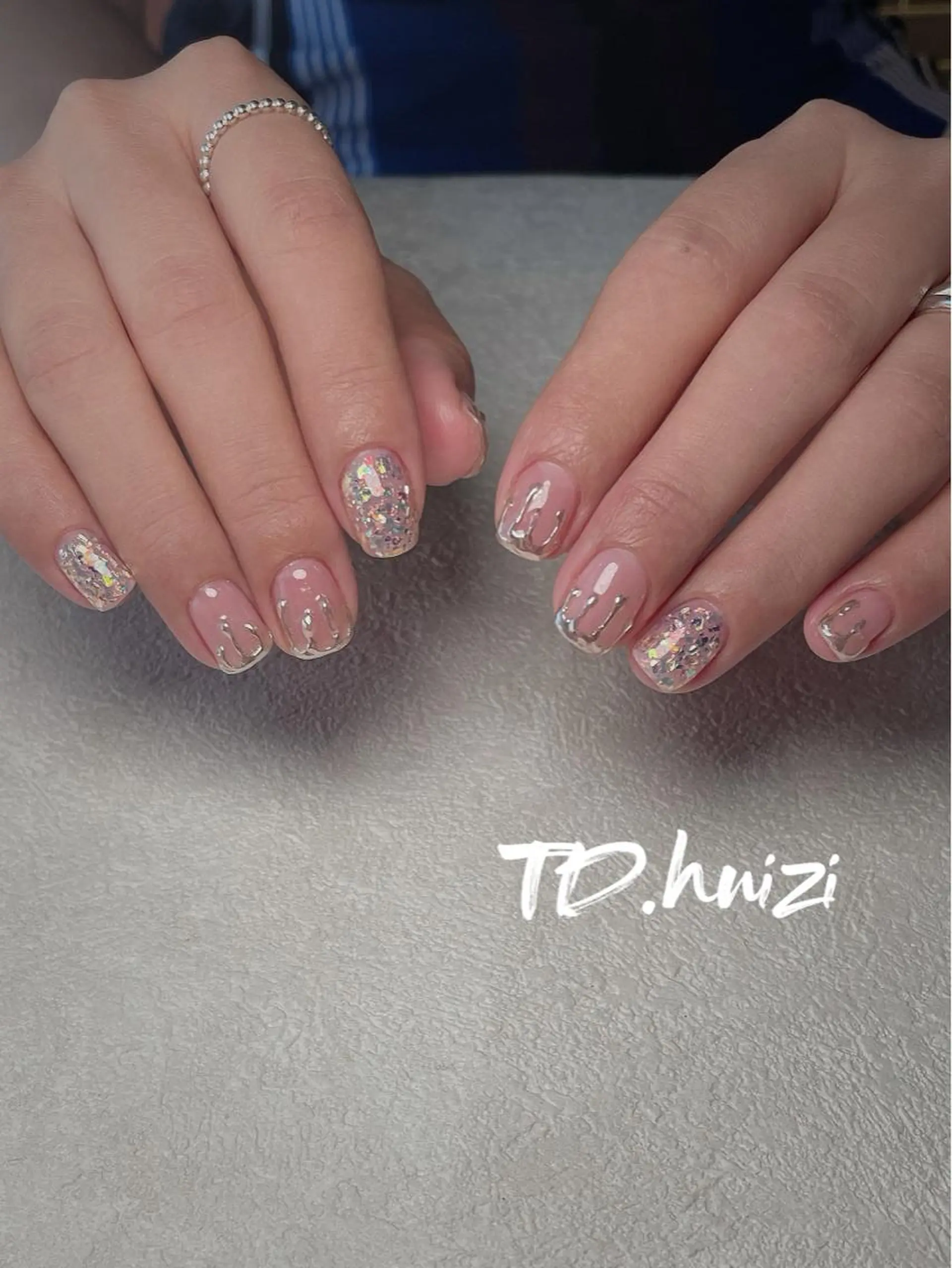 ショート めぐみのネイルサロン スタッフ練習のネイルデザイン