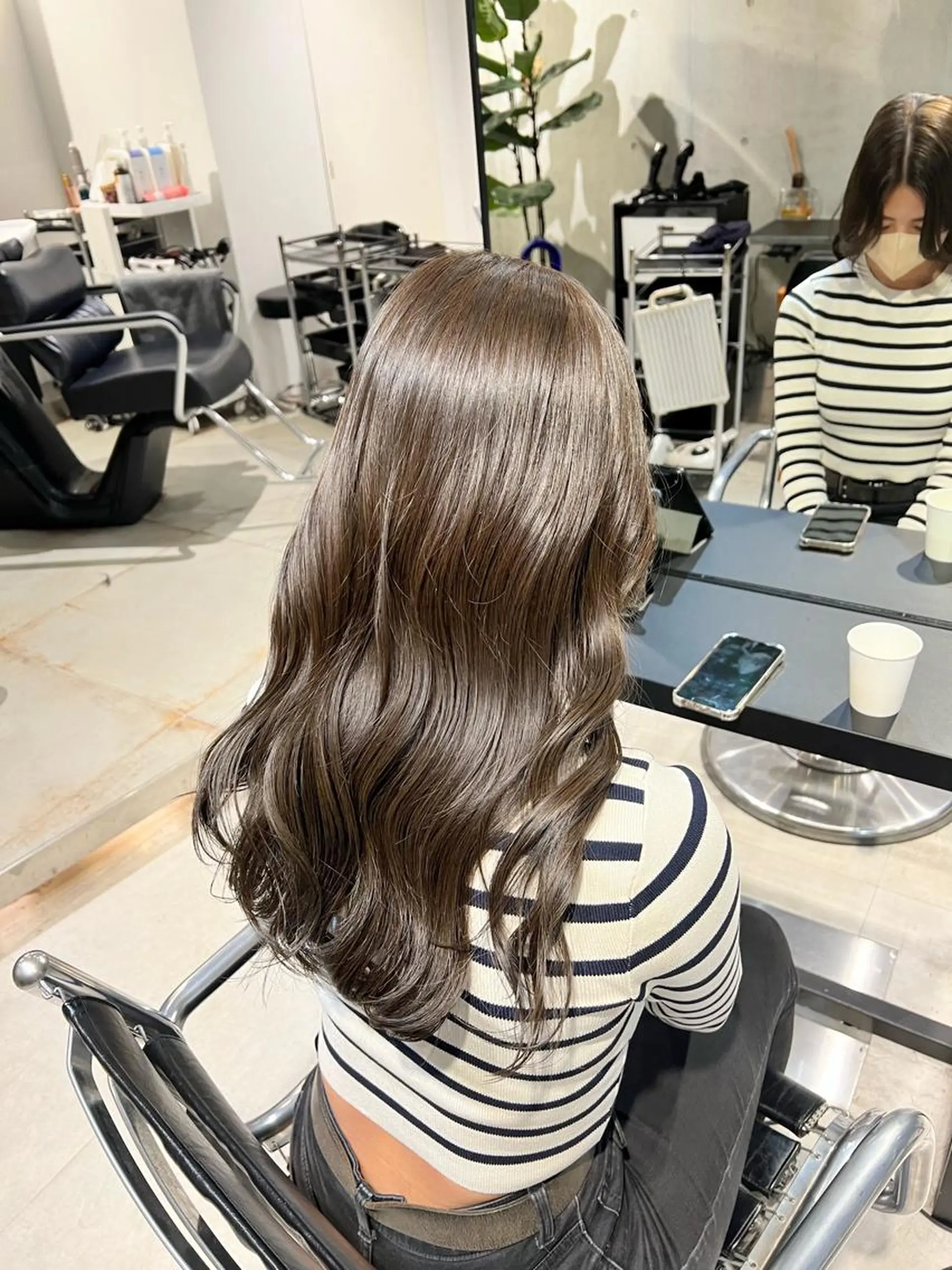 ロング カラー カット ヘアカラー トリートメント 赤みゼロ/透明感 カラー🌿KANTAのヘアスタイル