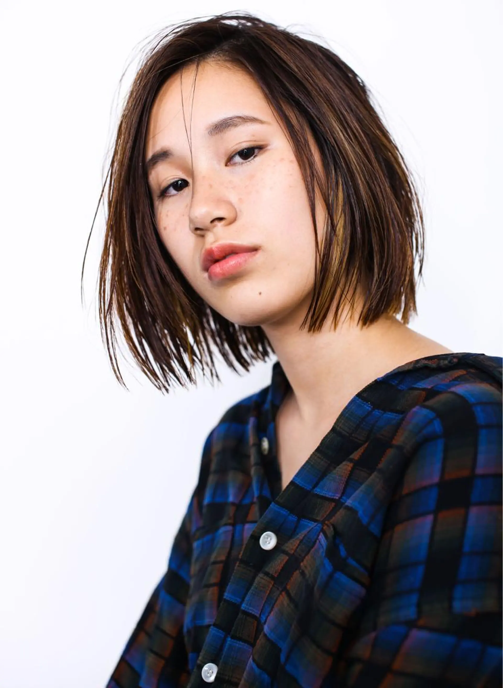 ショート ボブ ハイライト 鈴木 崇弘のヘアスタイル