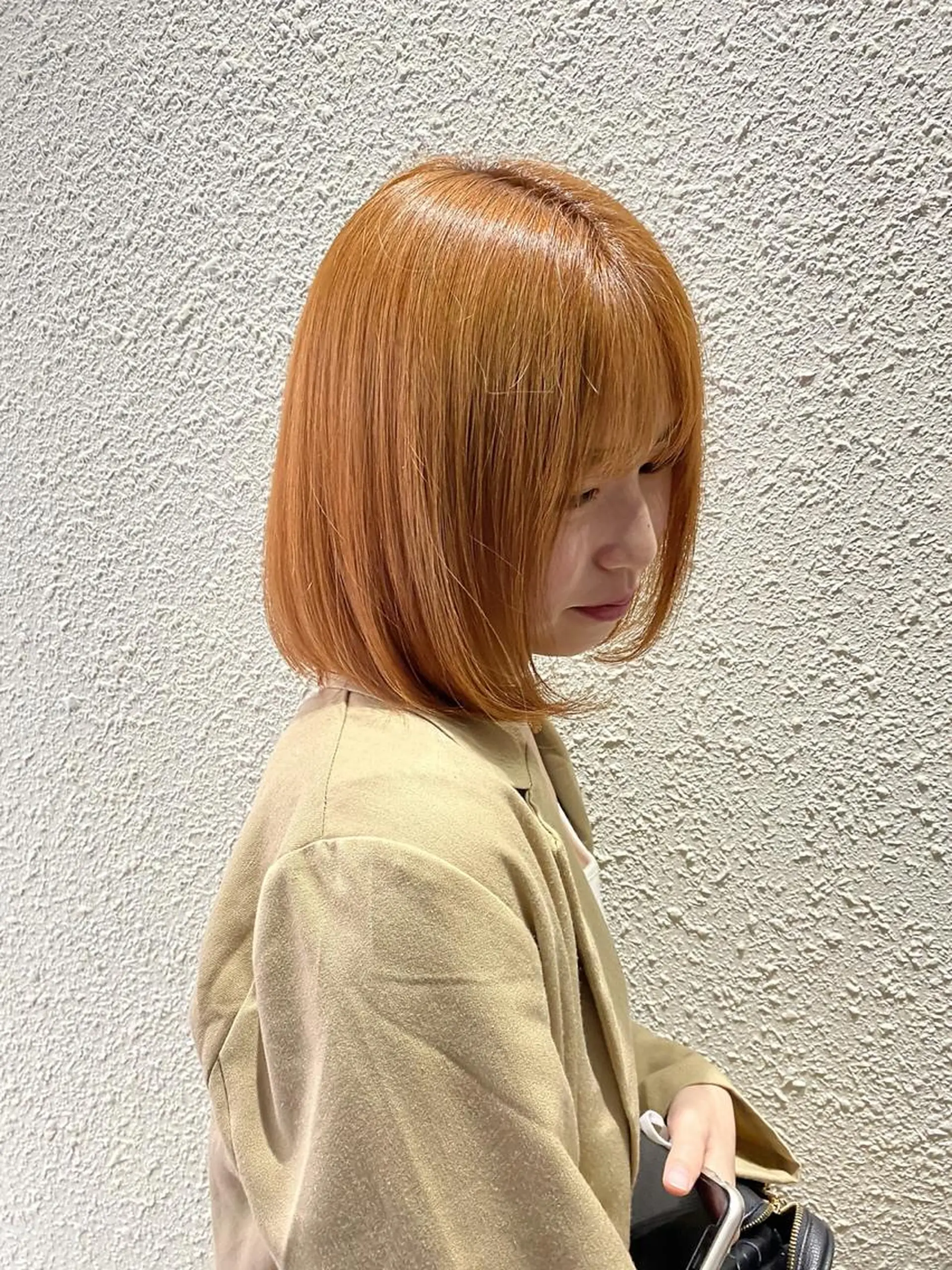 ショート イエローカラー ボブ ハイトーン特化サロン 🍑momo🍑のヘアスタイル