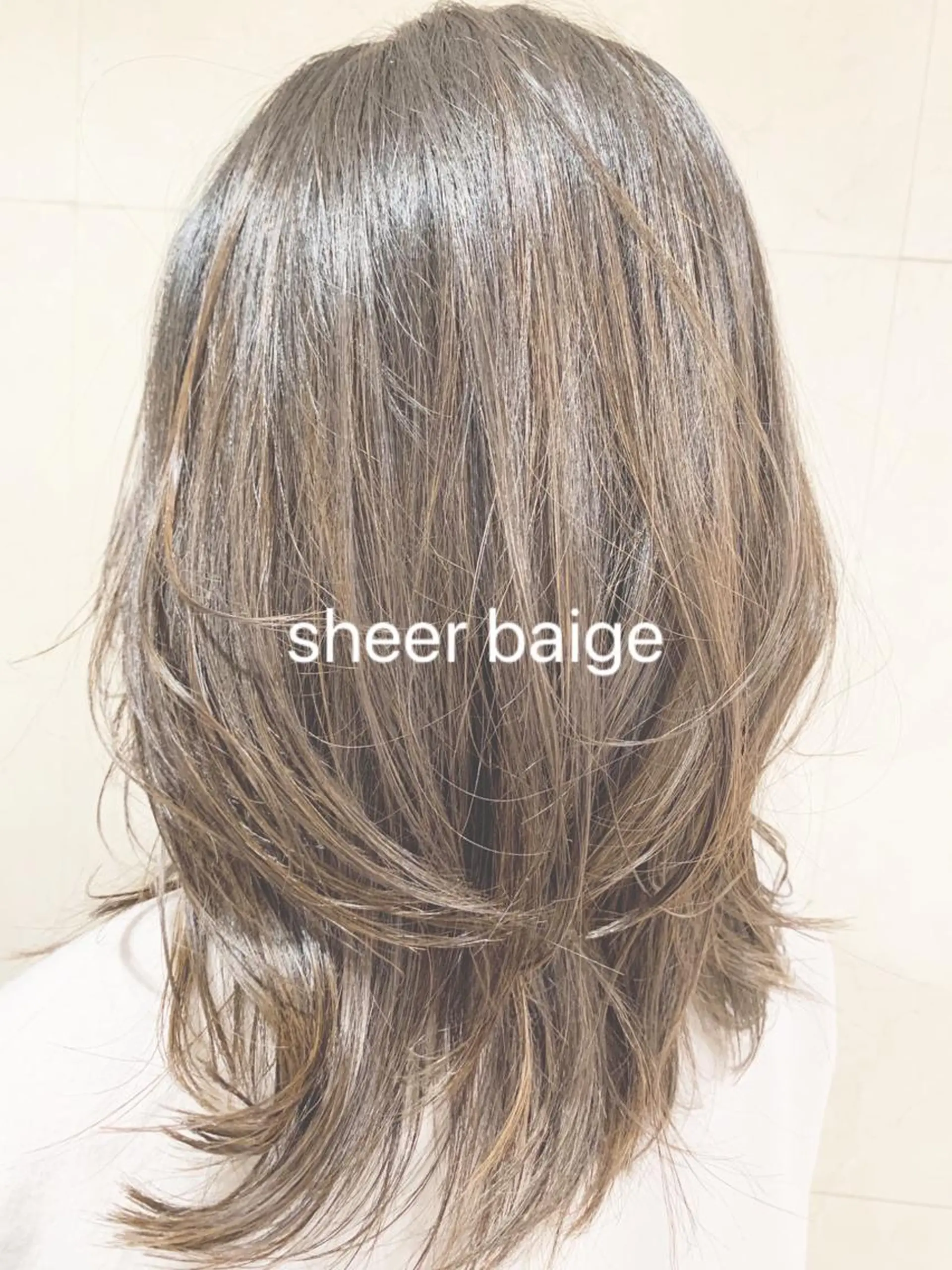 ミディアム カラー カット ヘアカラー トリートメント 透明感カラー ボブ 髪と心を整える美容師のヘアスタイル
