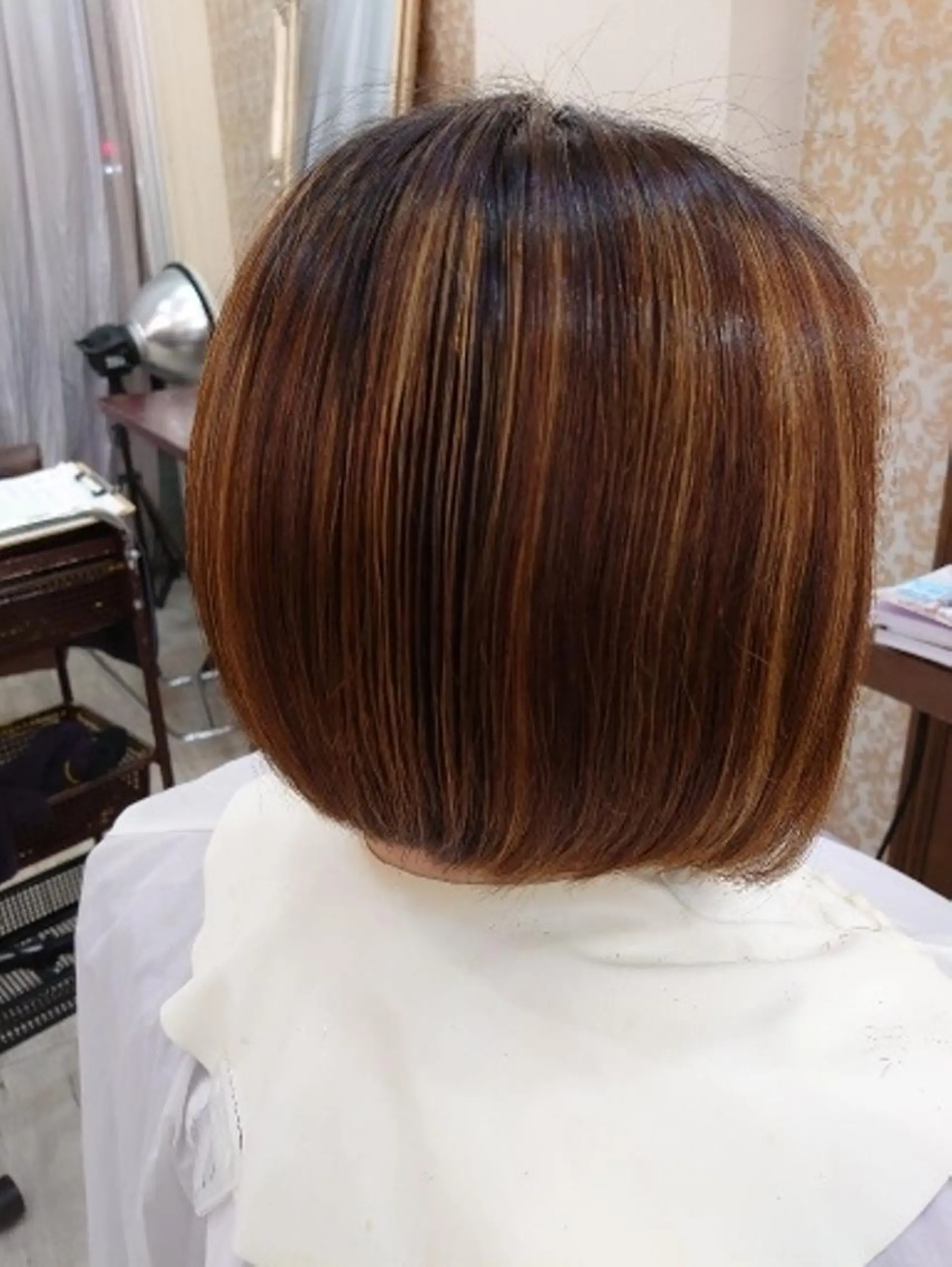 ショート 前下がりボブ ボブ 内間 美菜のヘアスタイル