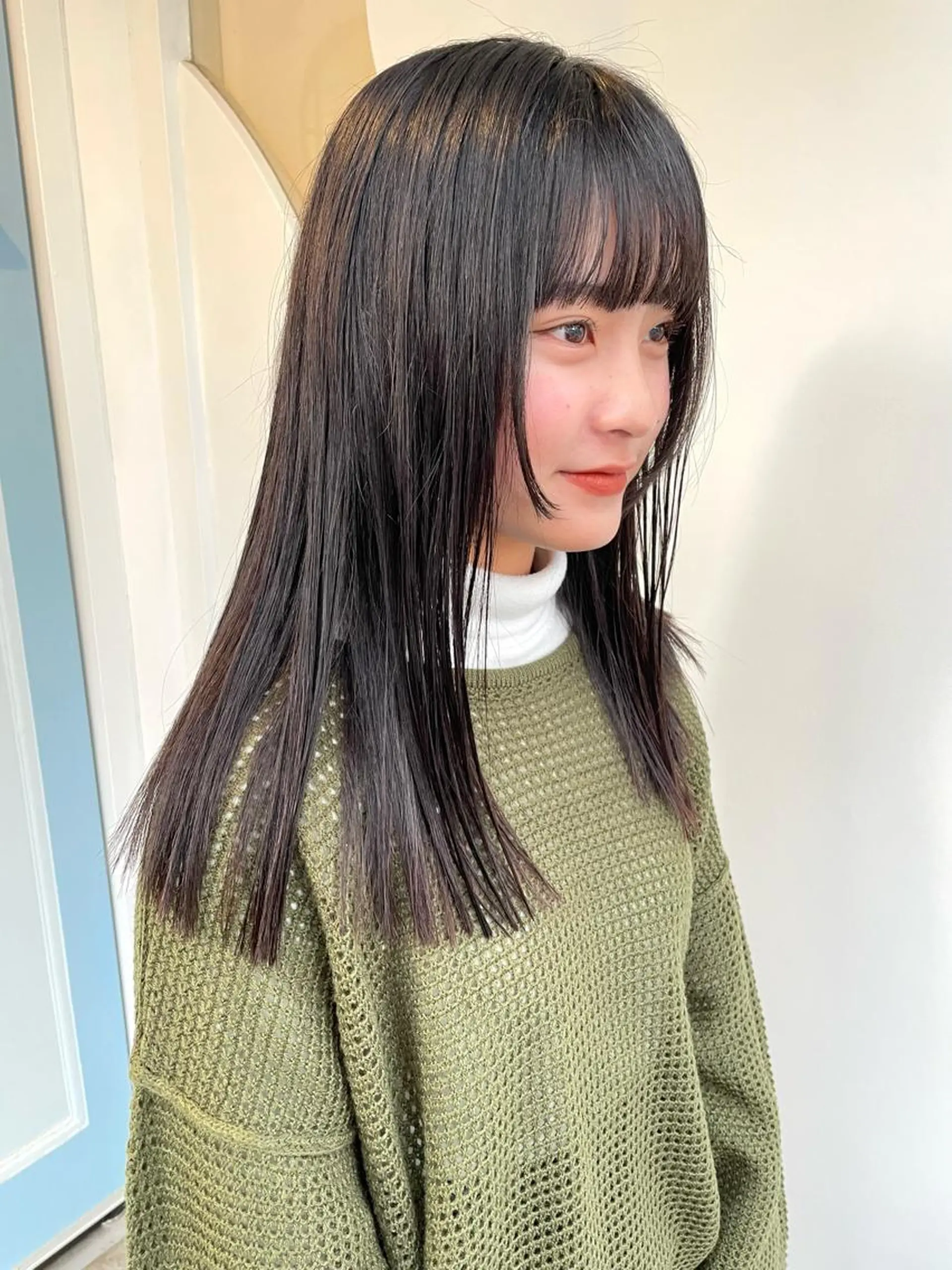 セミロング 顔まわりレイヤー レイヤーカット ウルフカット 🐺高椋 海/ウルフ/レイヤーのヘアスタイル