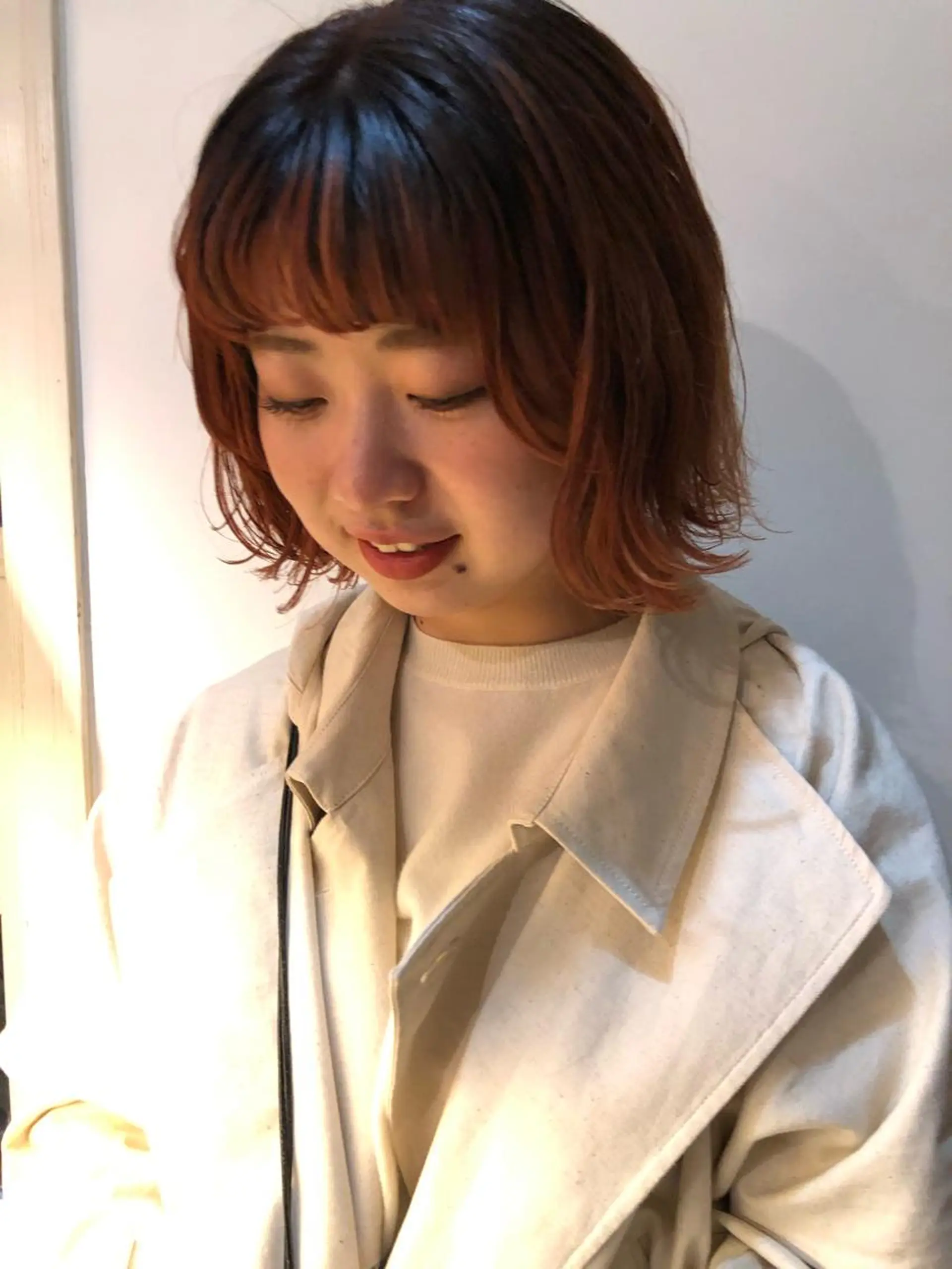 ミディアム カラー eri kinjoのヘアスタイル