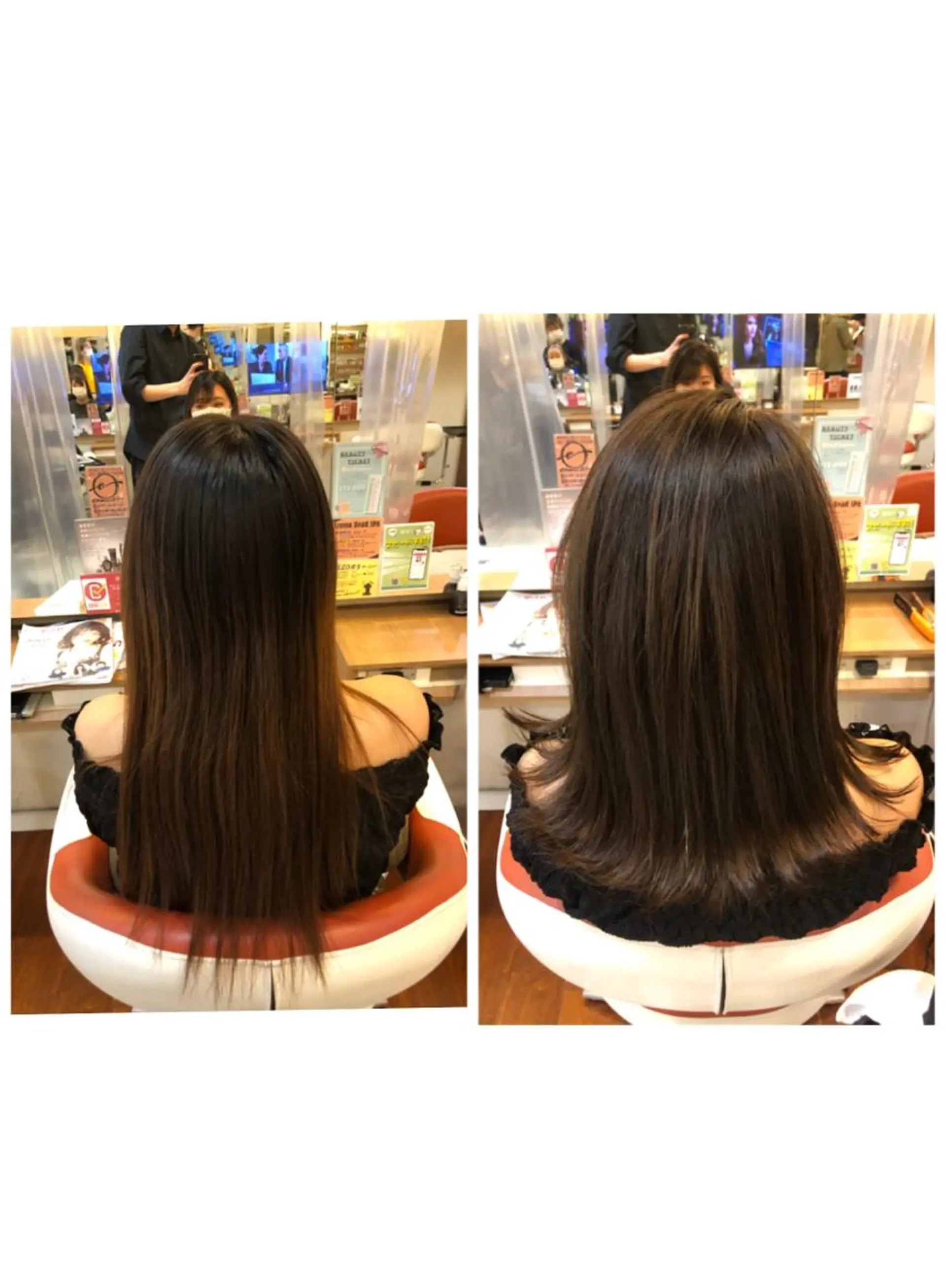 セミロング カラー 塩谷黎✨ブリーチ無W カラーメンズパーマ✨のヘアスタイル