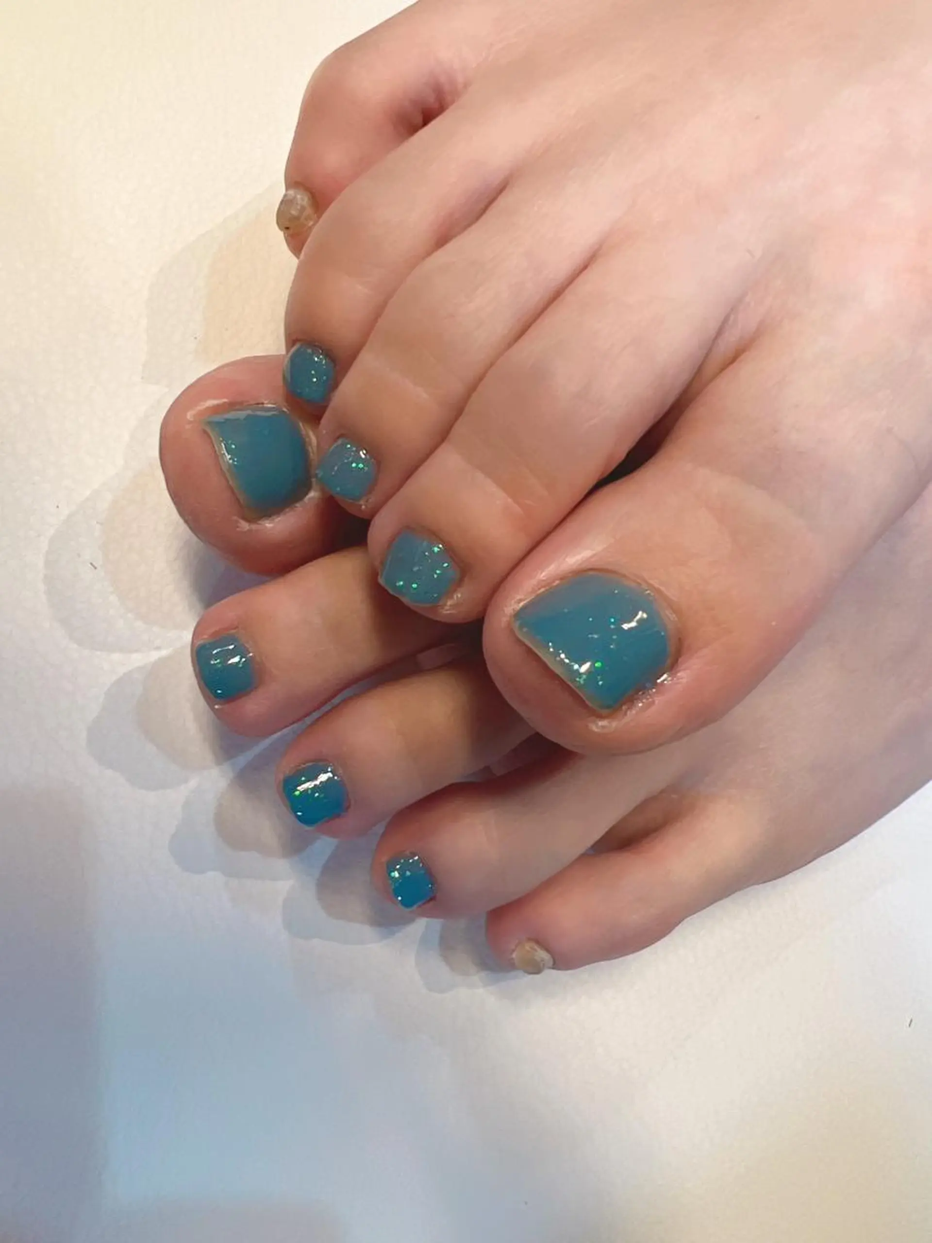 ネイル オーロラネイル ラメ(グリッター) クーペアセック あやののネイルデザイン