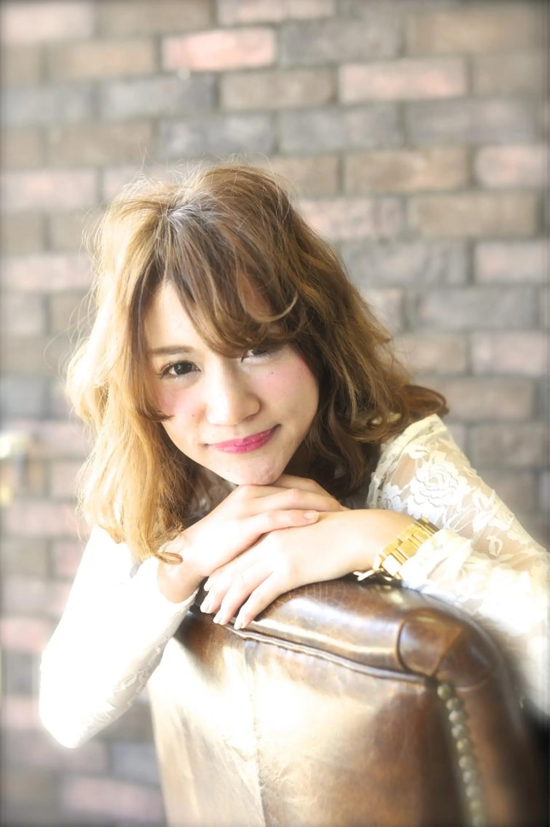 ミディアム カラー パーマ 松尾謙佑【ハイライト LEDエクステ】のヘアスタイル