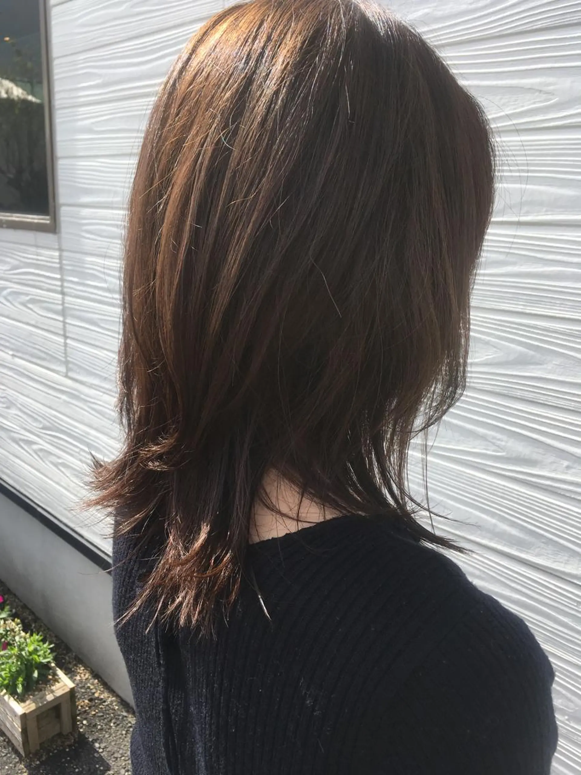 ミディアム アッシュ トリートメント ビヨウシツトリコ よねたにみなのヘアスタイル