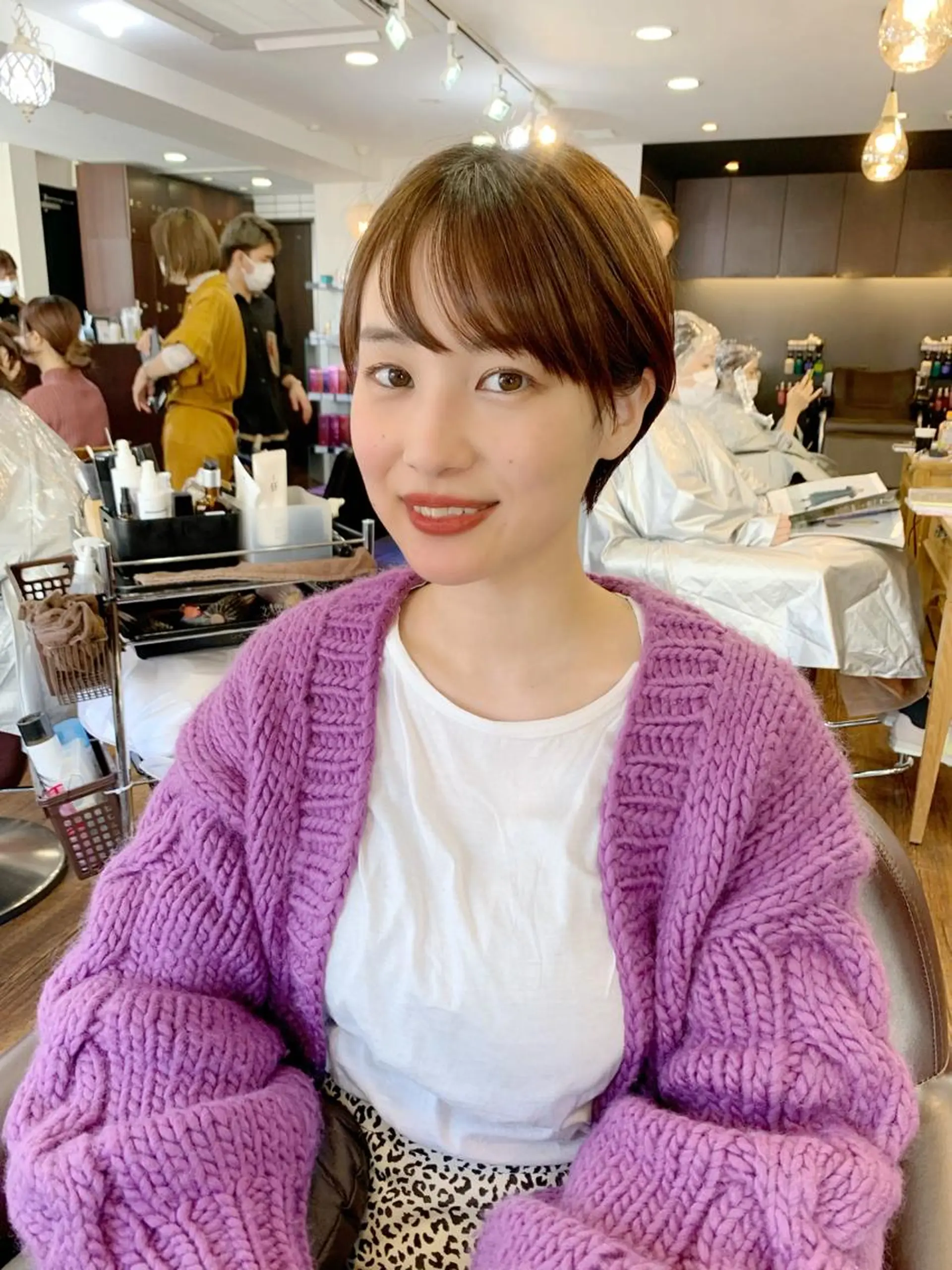 ショート 縮毛矯正/ショート/ レイヤー/畑中正敏のヘアスタイル