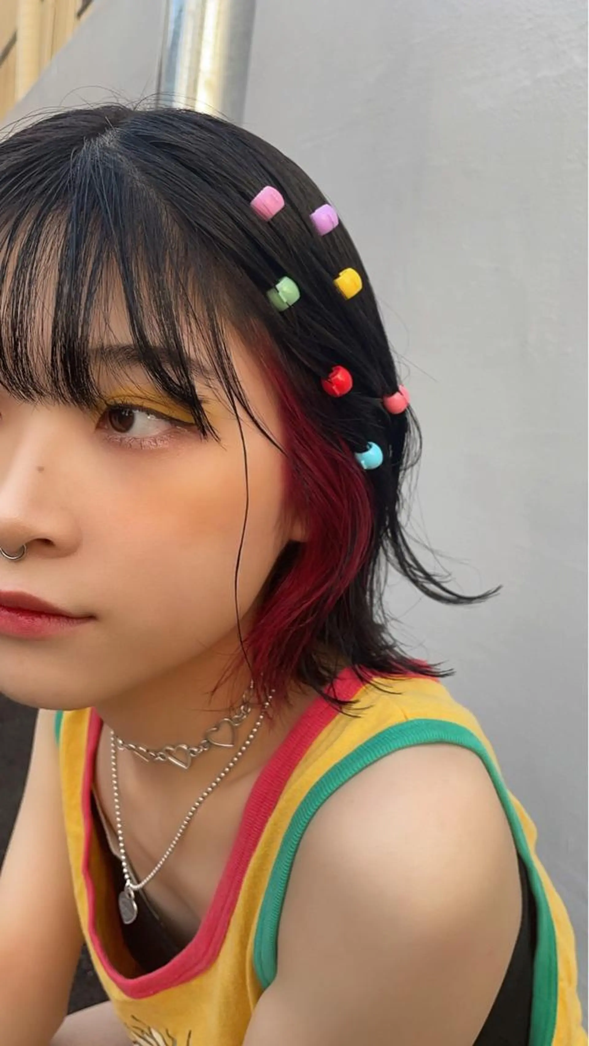 カラー ヘアアレンジ ハイトーンカラー/ miyuuのヘアスタイル