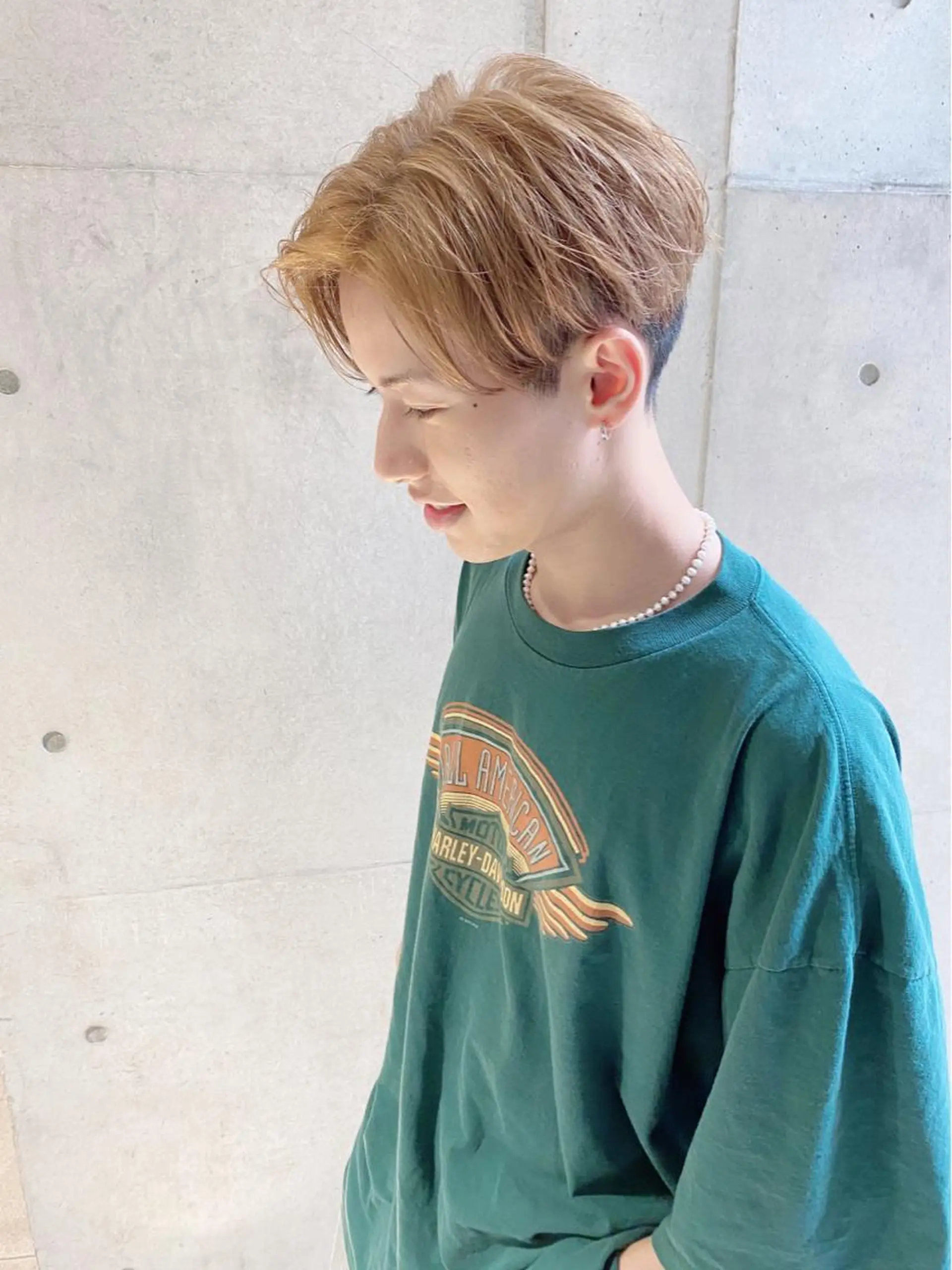 カラー メンズ マッシュ メンズパーマ外屋敷 航のヘアスタイル