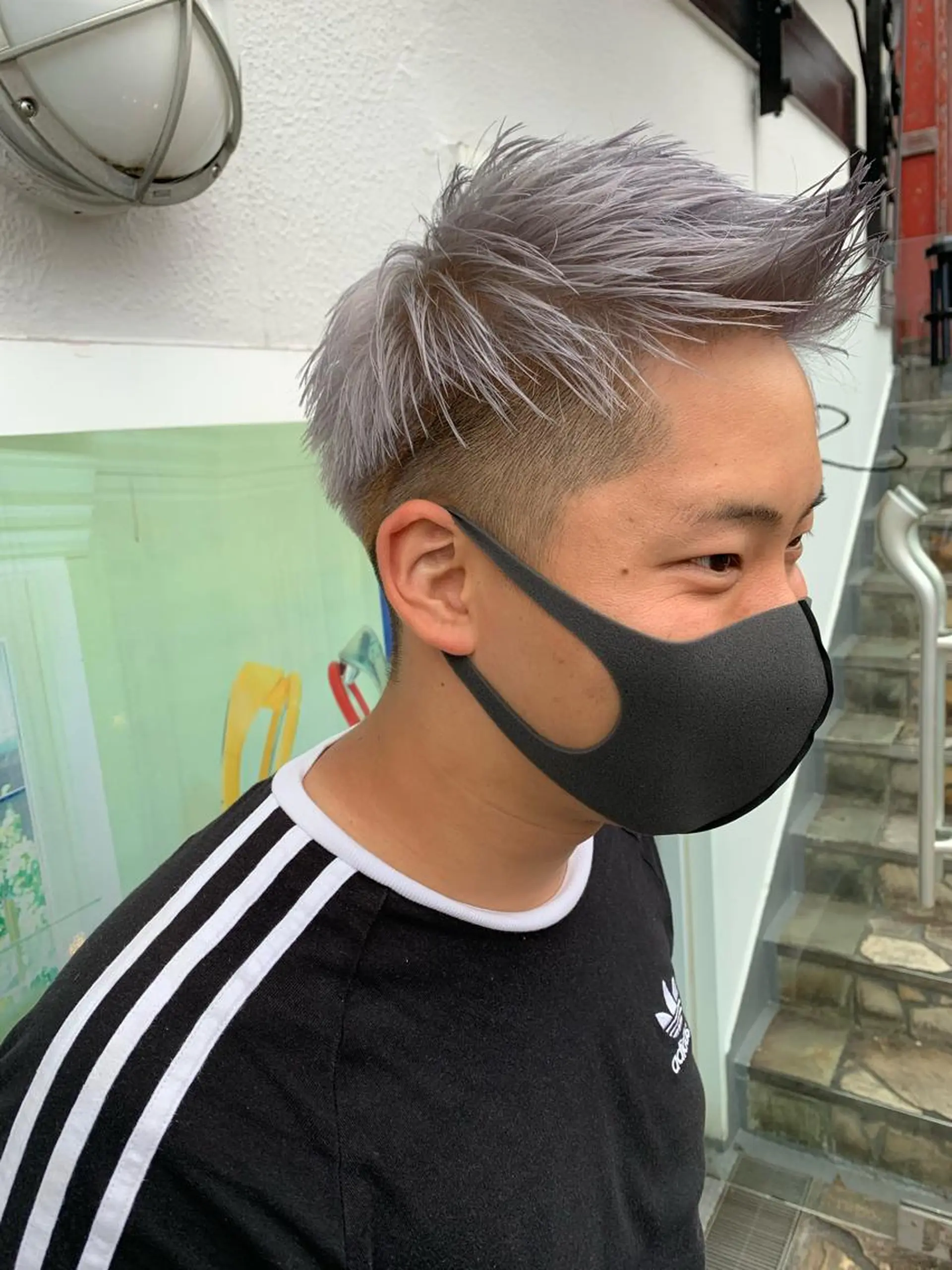ショート カラー メンズ 平 ちひろのヘアスタイル