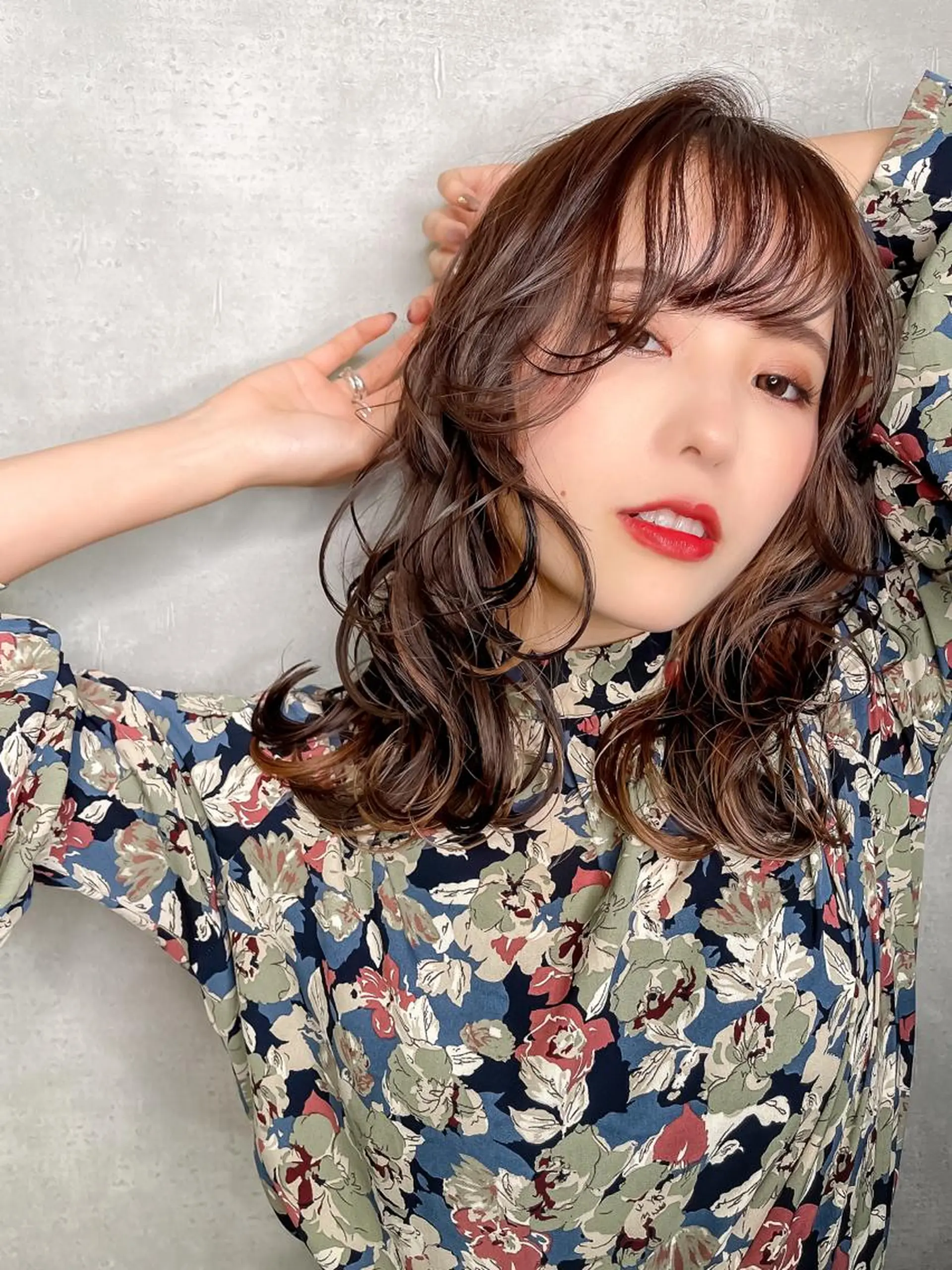 ロング カラー 栗本 博史のヘアスタイル