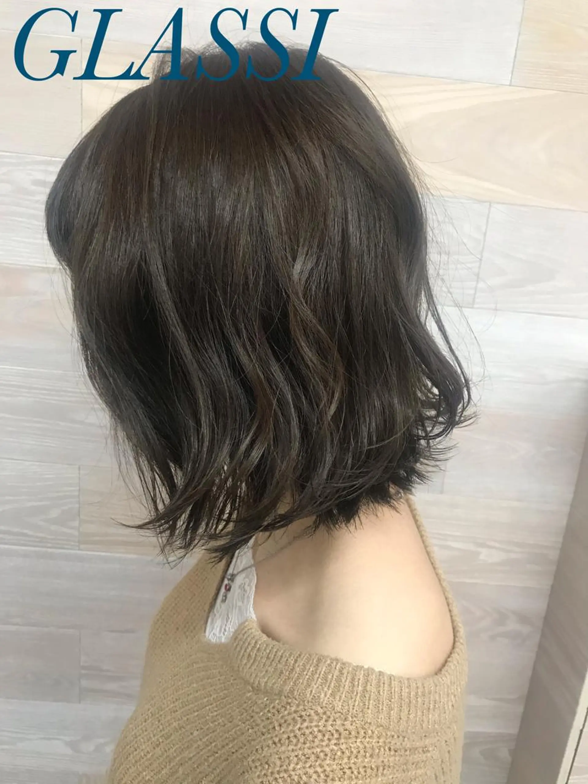 ミディアム カラー ブリーチ 透明感カラー ブリーチなしカラー 🌈似合わせカット 中村隆寛のヘアスタイル
