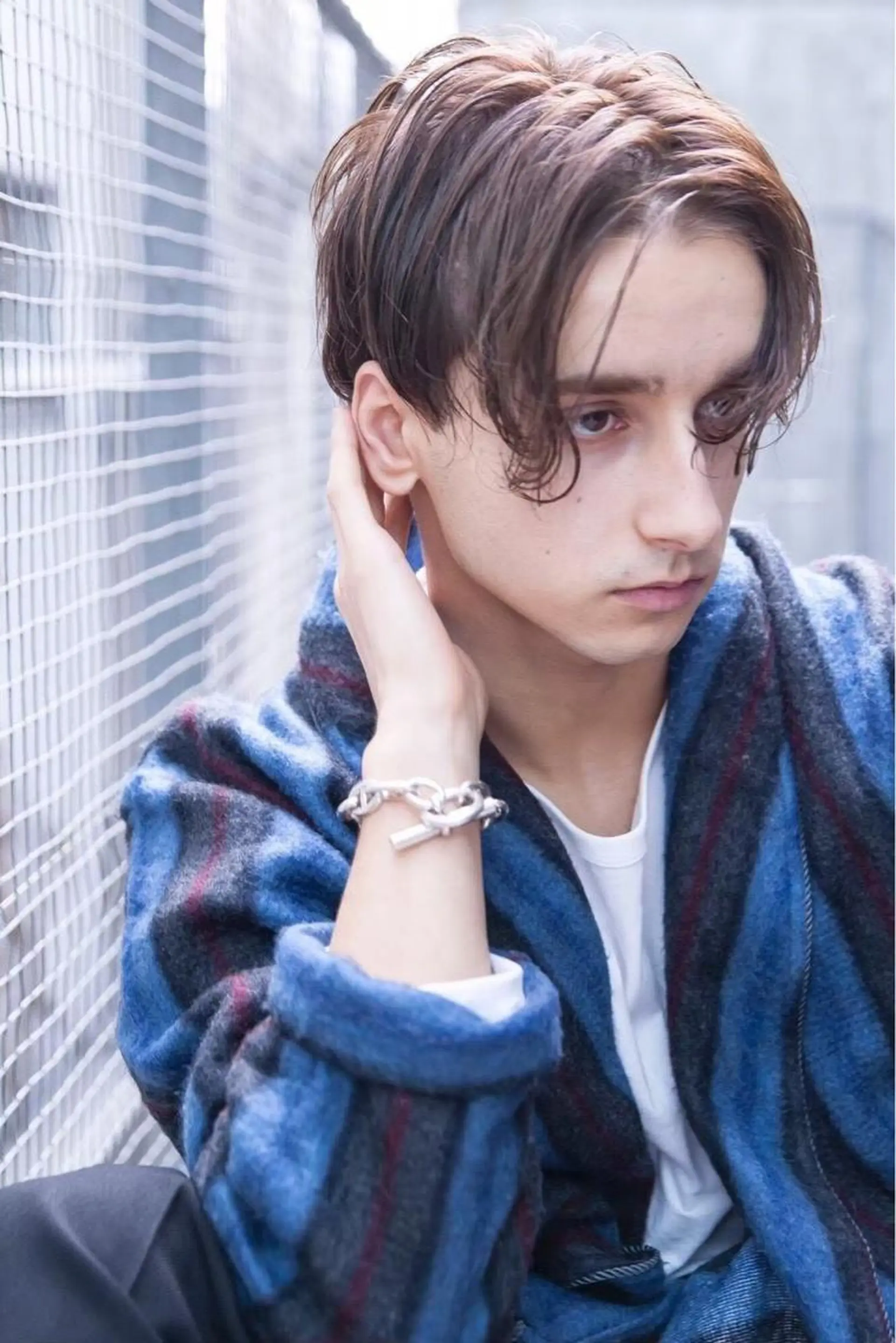 ショート カラー パーマ メンズ 波巻きスパイラルパー マ/シャドウパーマ駿のヘアスタイル