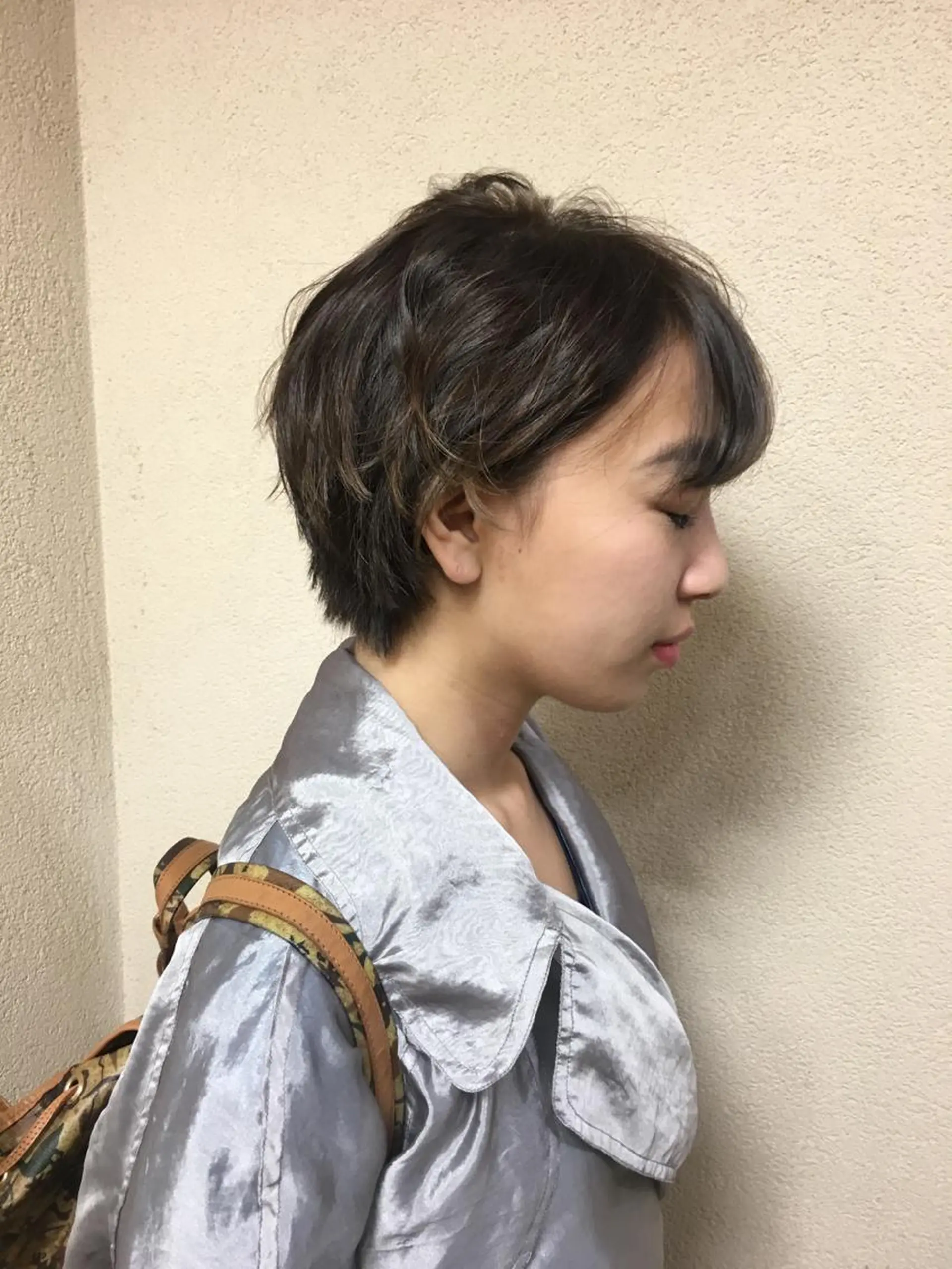 ショート カラー ショートボブ アッシュ アッシュグレー ボブ ショートヘア G LUX 清水のマツエク・マツパデザイン