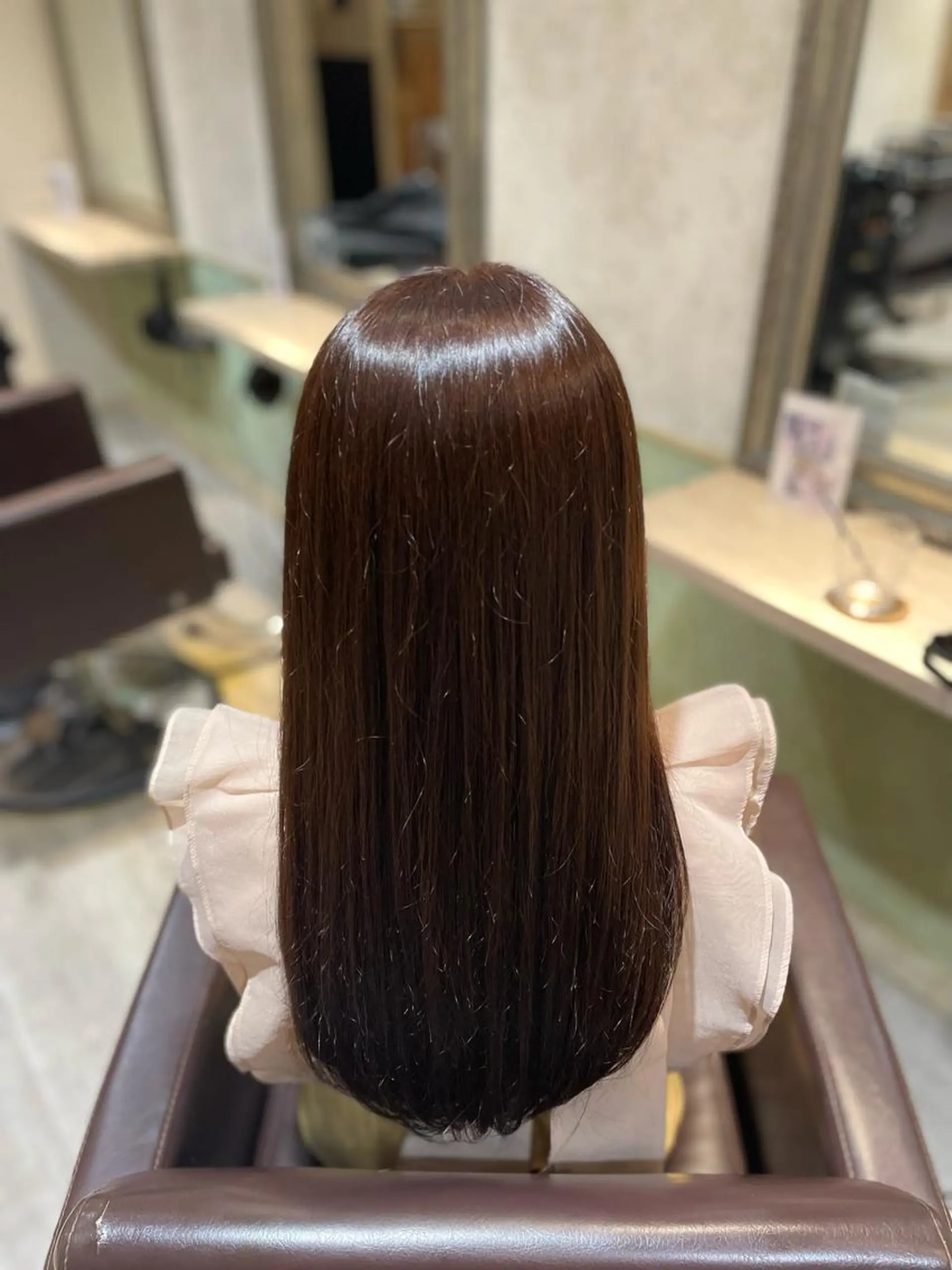 ロング カラー 髪質改善 トリートメント カラー✨縮毛矯正✨ ハギワラケンタのヘアスタイル