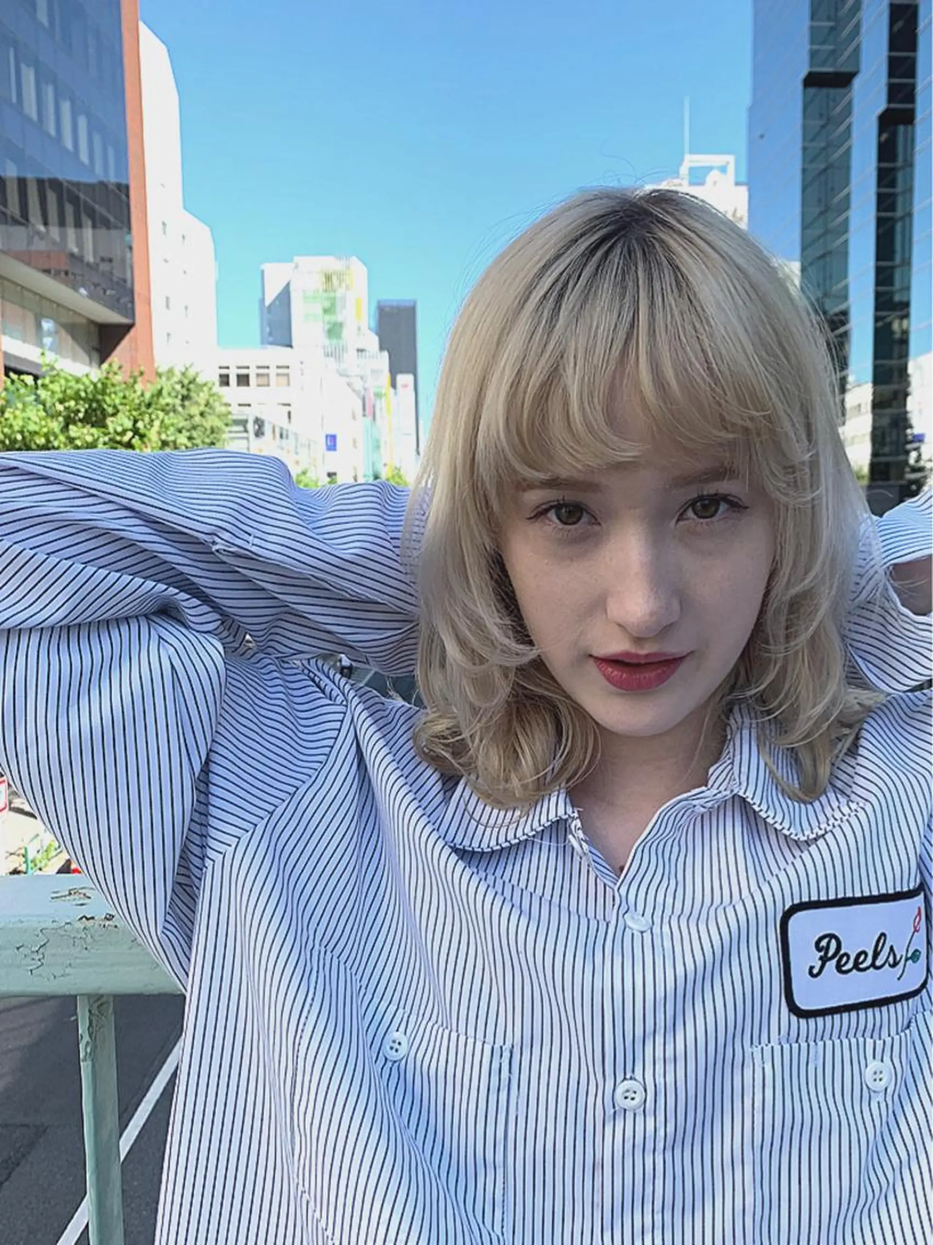 ミディアム レイヤーカット ウルフカット ウルフレイヤー ヘアカラー トリートメント ヘアセット 💈ホリ ダイキ💈のヘアスタイル