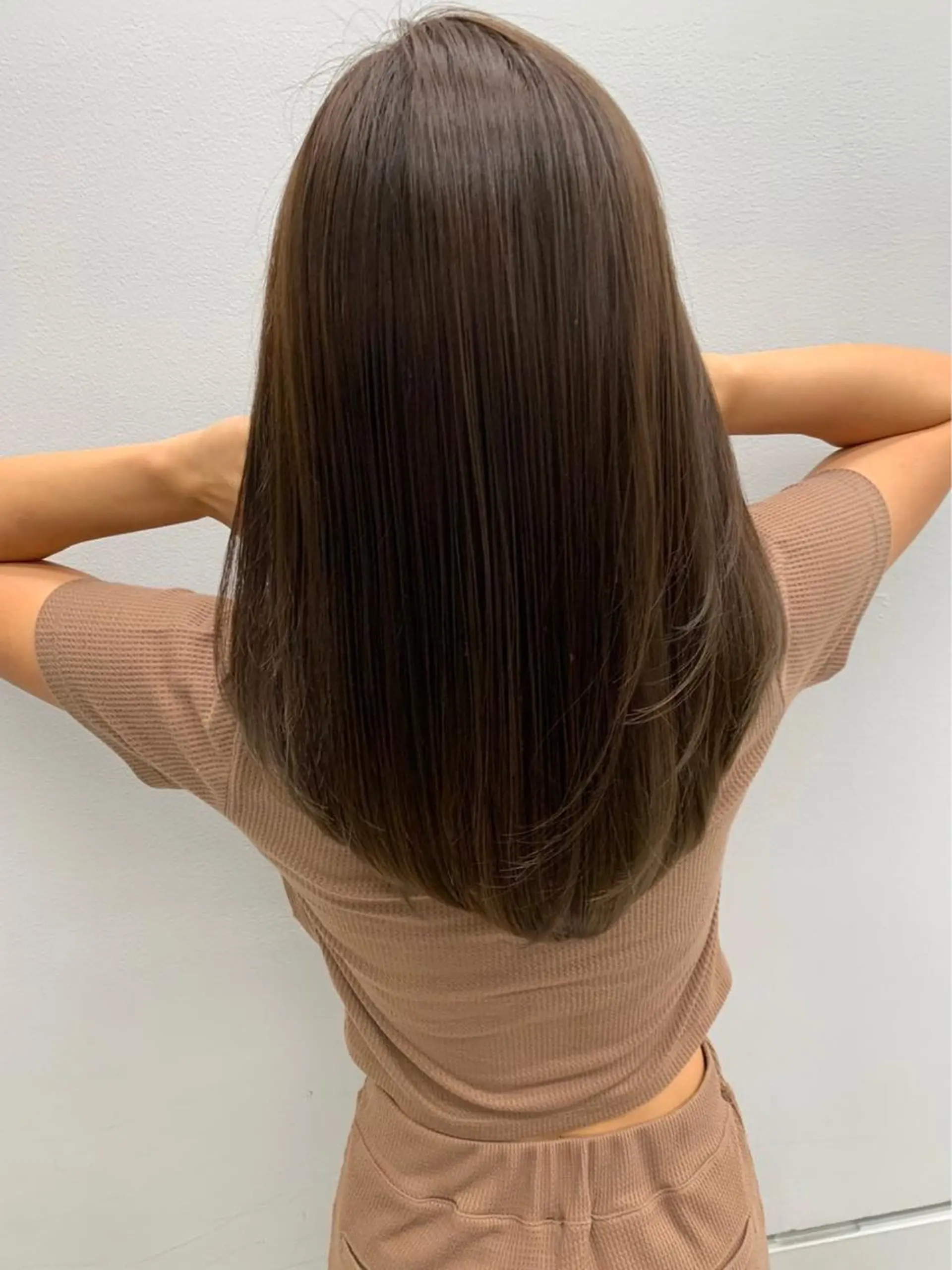 セミロング ハイライト 髪質改善 小顔カット 韓国ヘア🕊村上 ののこ🕊のヘアスタイル