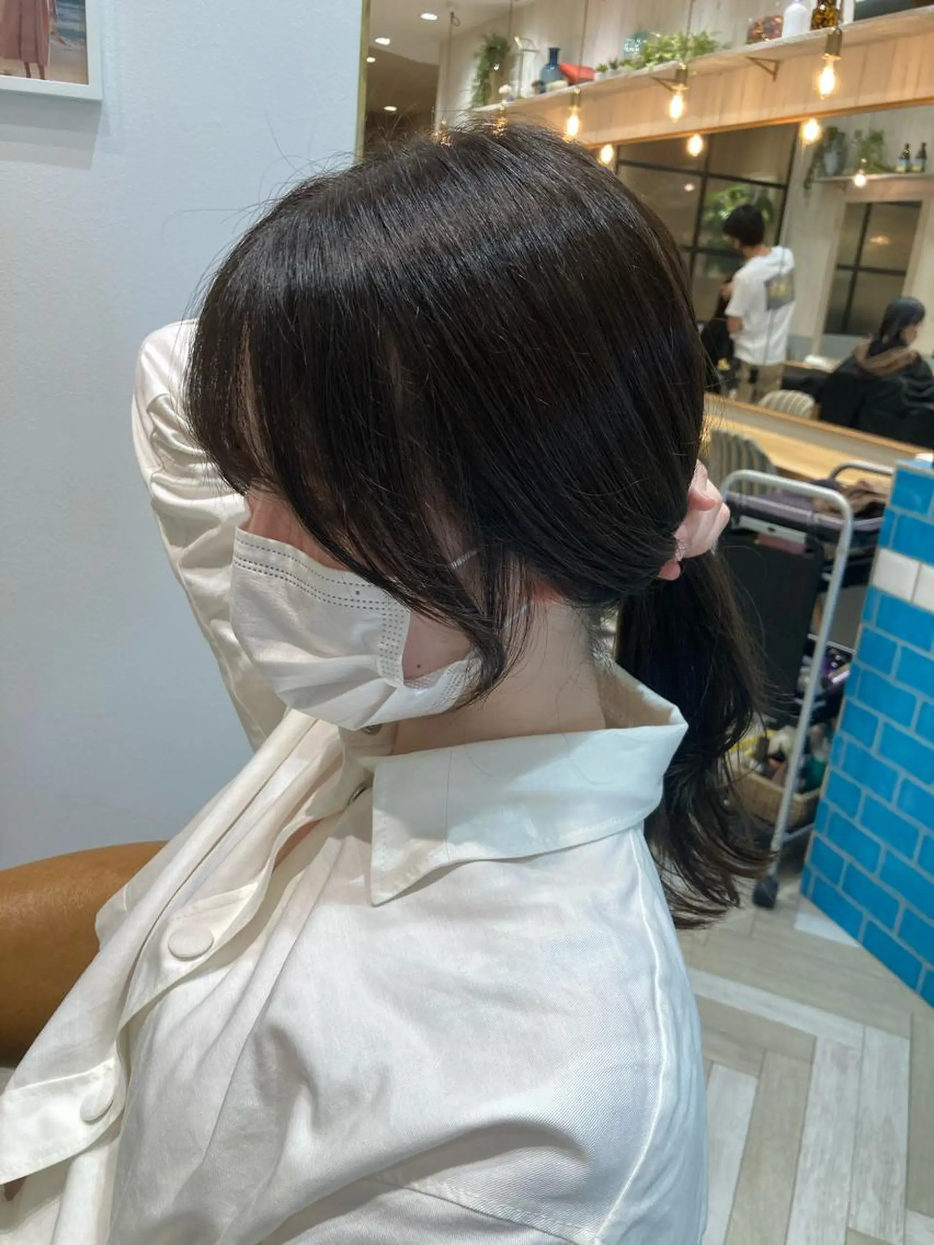 セミロング 顔まわりレイヤー 韓国風ヘア レイヤーカット おくれ毛 Loom .by Sea  ルームバイシー所属・レイヤー/前髪/ 韓国/CHIHIROのヘアスタイル