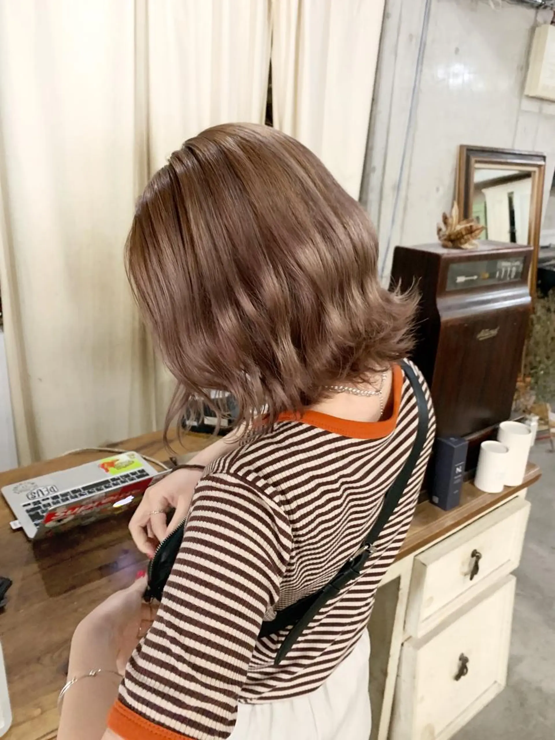 ミディアム カラー kimika🥑 メンズ/髪質改善のヘアスタイル