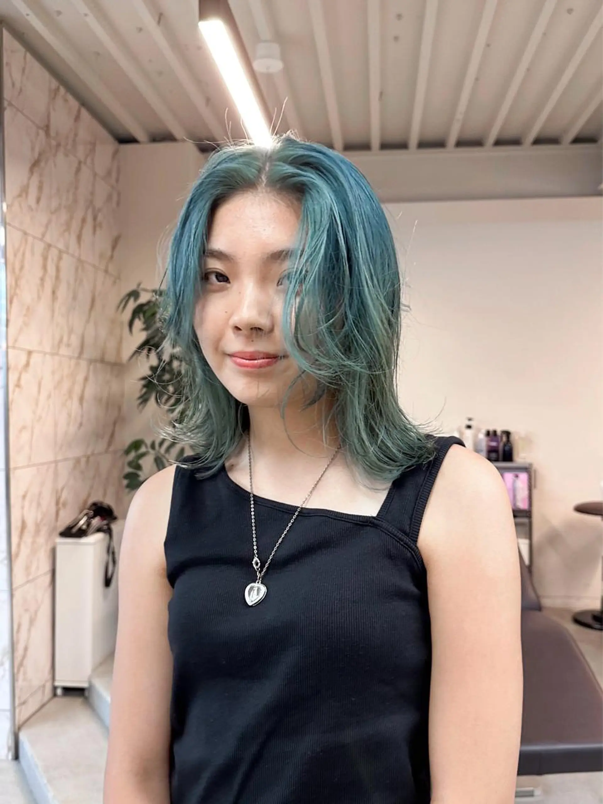 ミディアム カラー ハイトーン×似合わせ 🌱中川慎之介のヘアスタイル