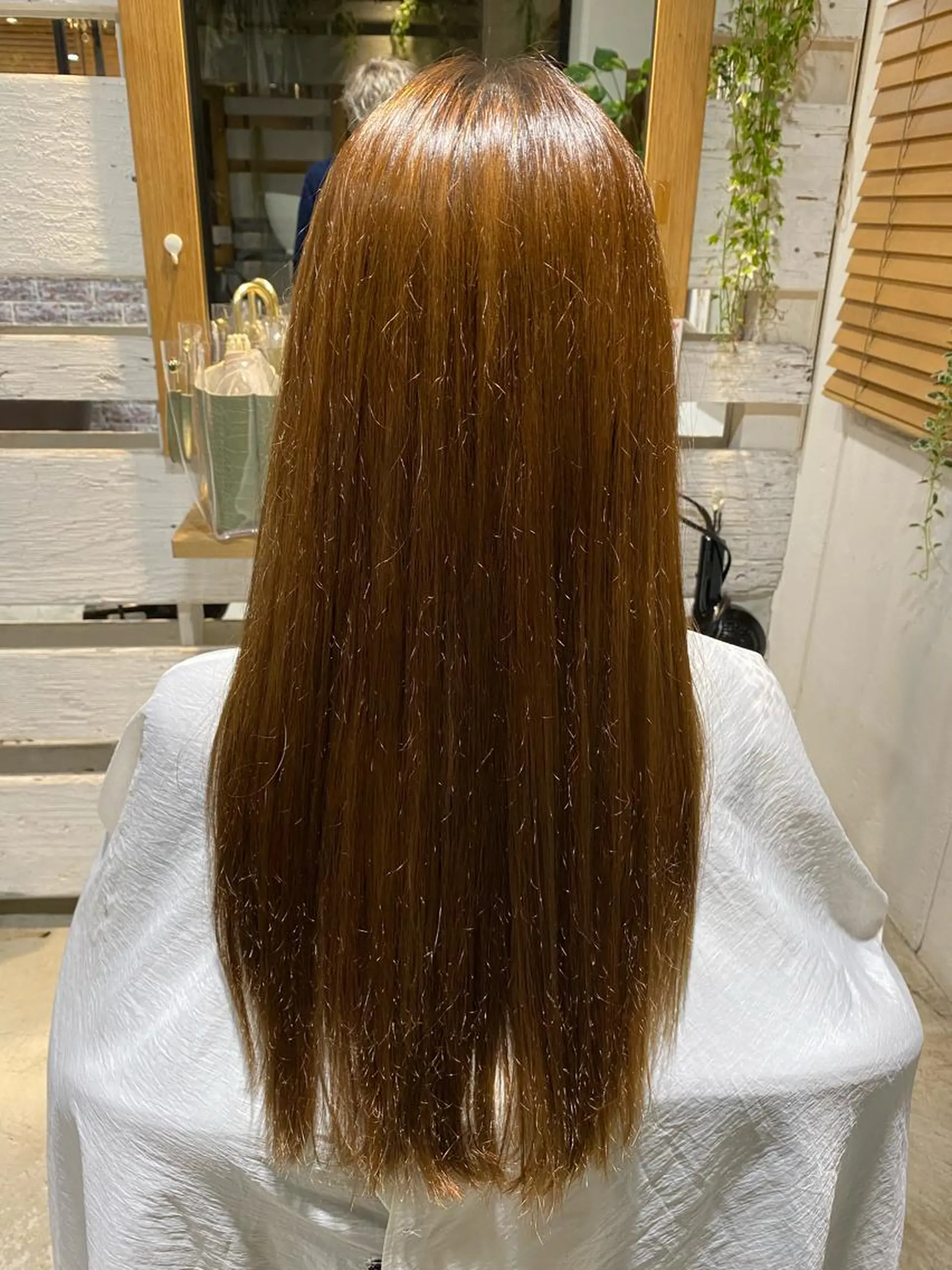 ロング カット 縮毛矯正 長濱 俊のヘアスタイル