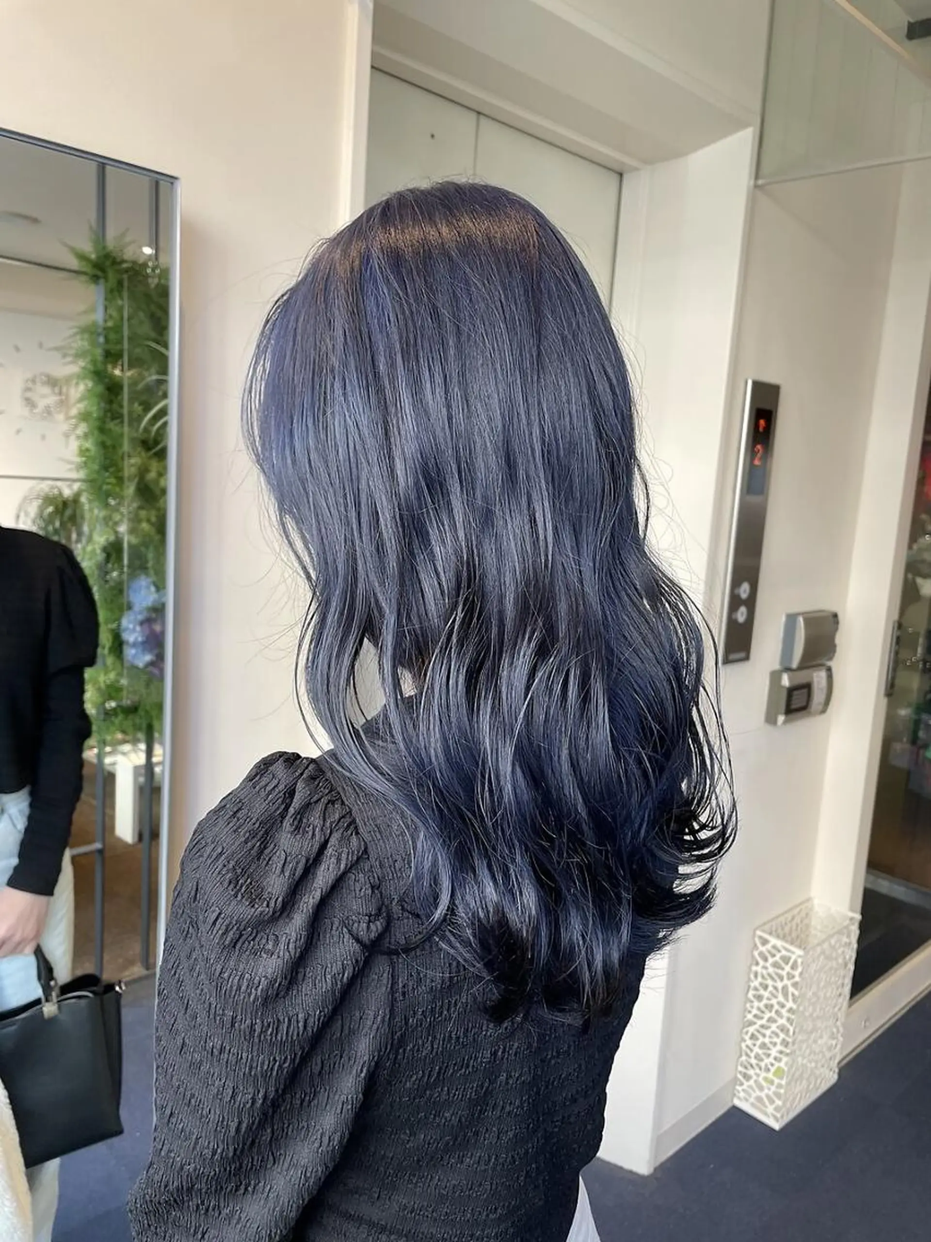 セミロング ヘアカラー 高田 羊真のヘアスタイル