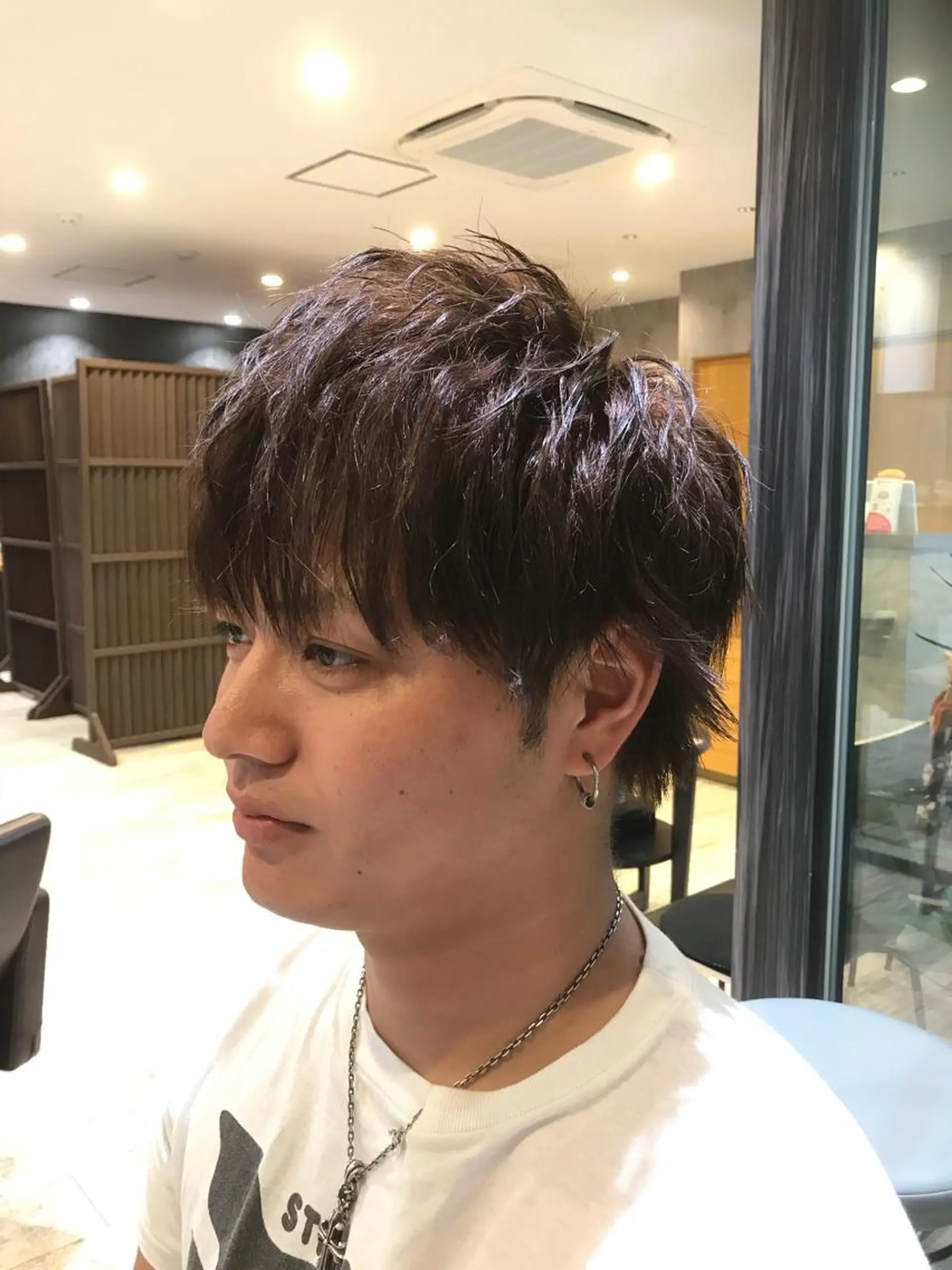 ショート カラー パーマ ヘアアレンジ メンズ キッズ ネイル マツエク・マツパ EnBlesS西宮 マンツーマン神道有基のヘアスタイル