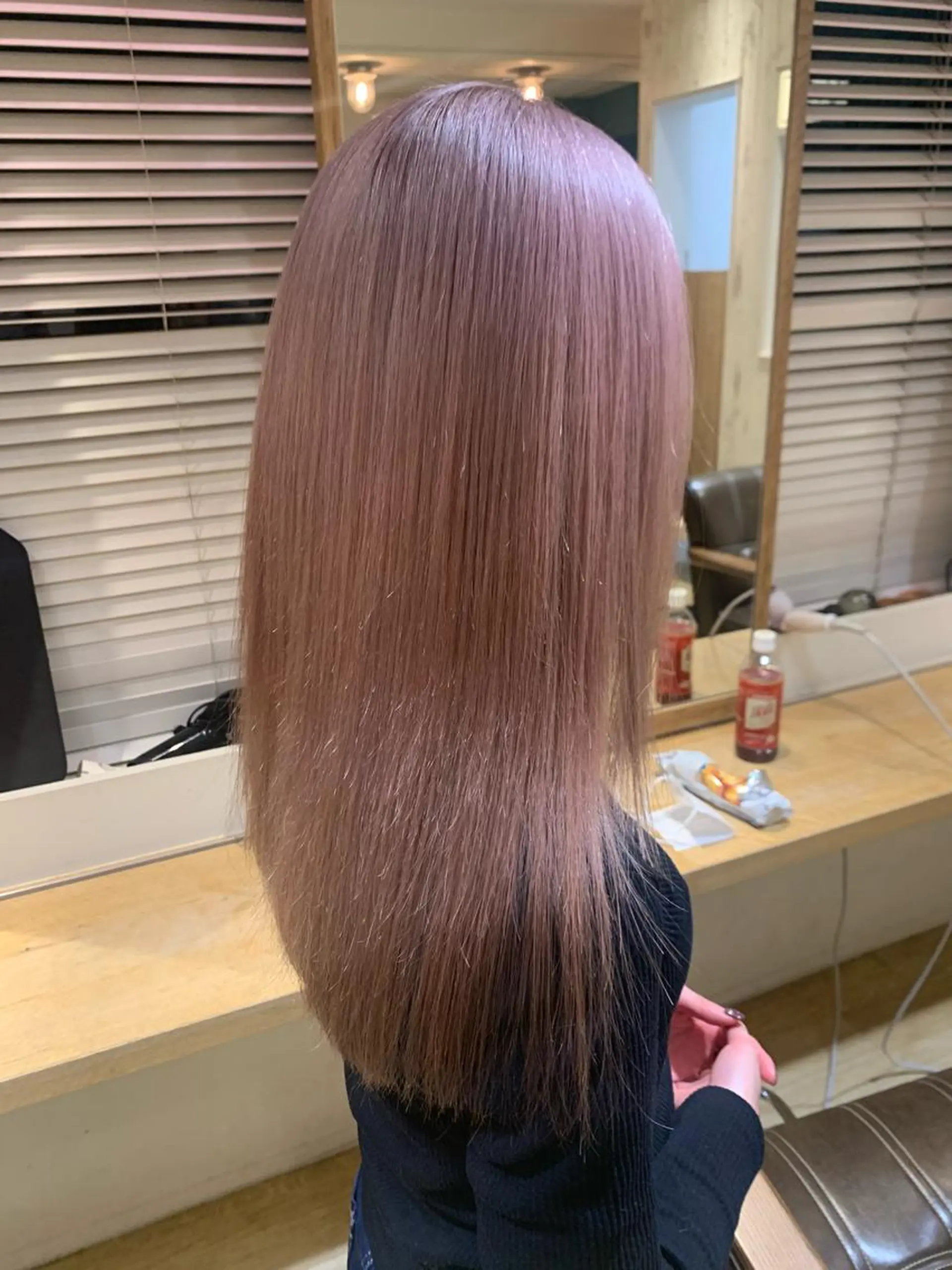 ロング ヘアカラー トリートメント 渋谷ハイトーン/ デザインカラー阿部のヘアスタイル