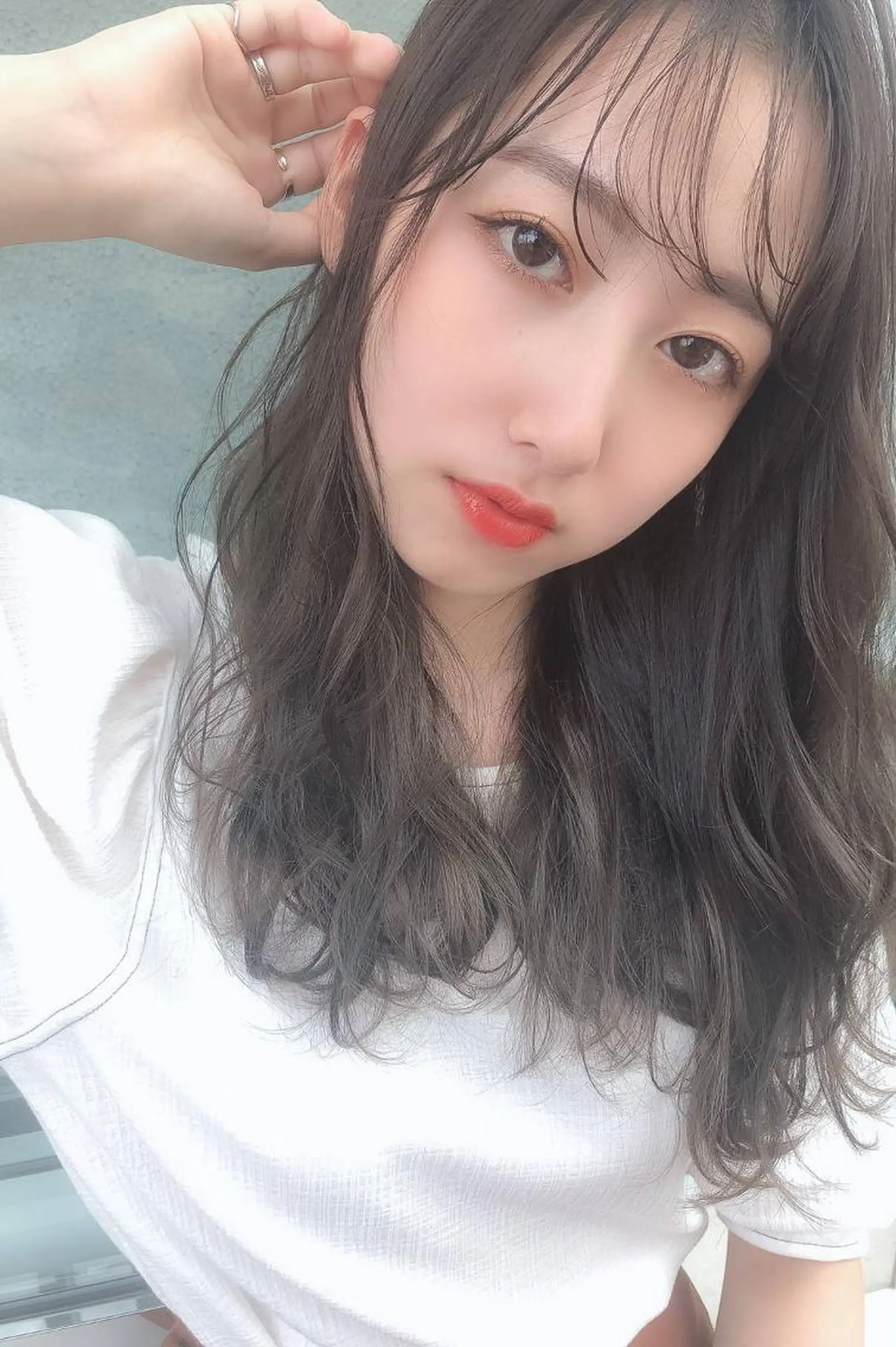 ミディアム カラー ba_boo 福岡店のヘアスタイル