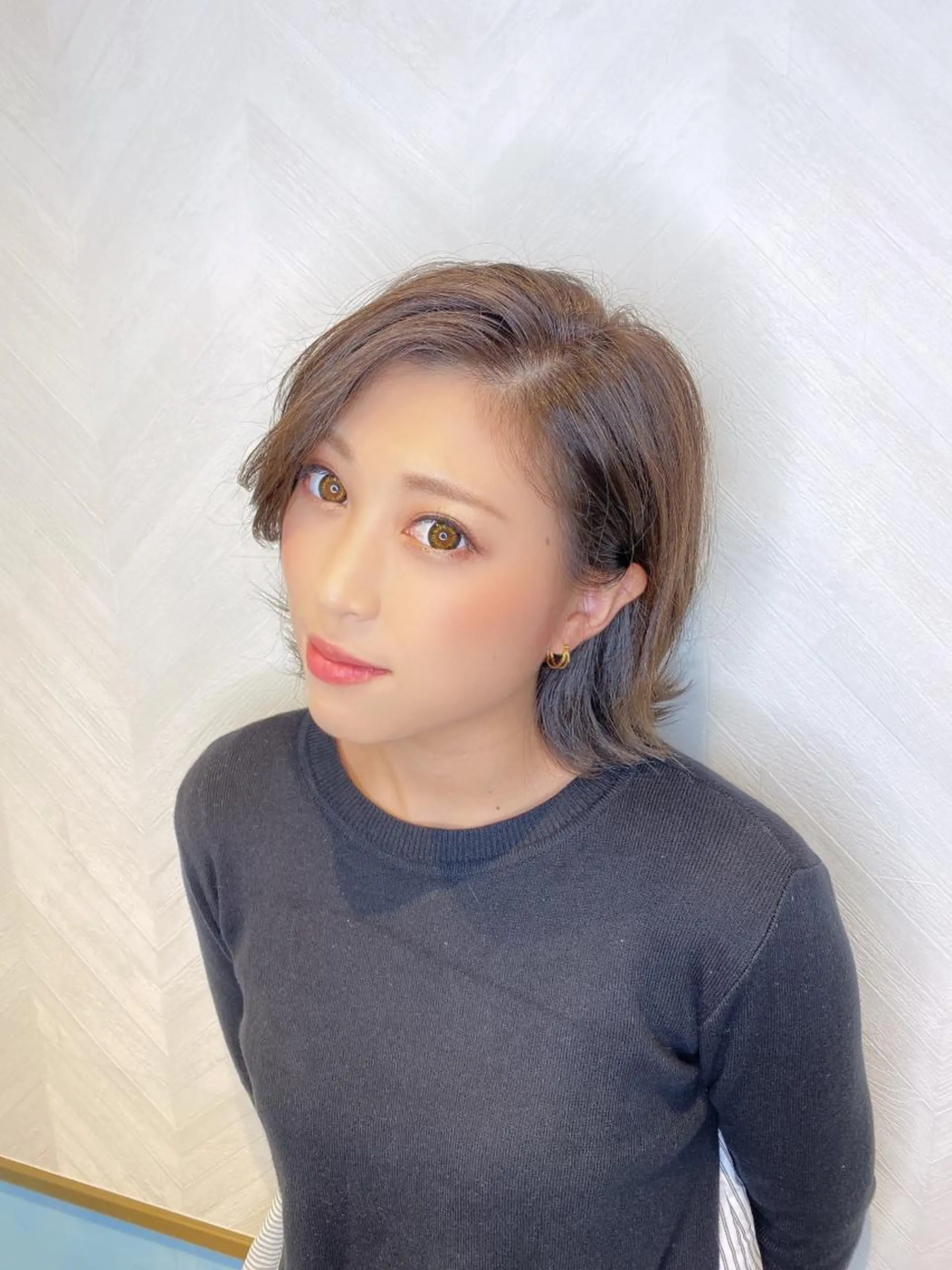 ショート カット ヘアカラー トリートメント 🌟モテ髪ショート 🌟店長 津賀涼のヘアスタイル