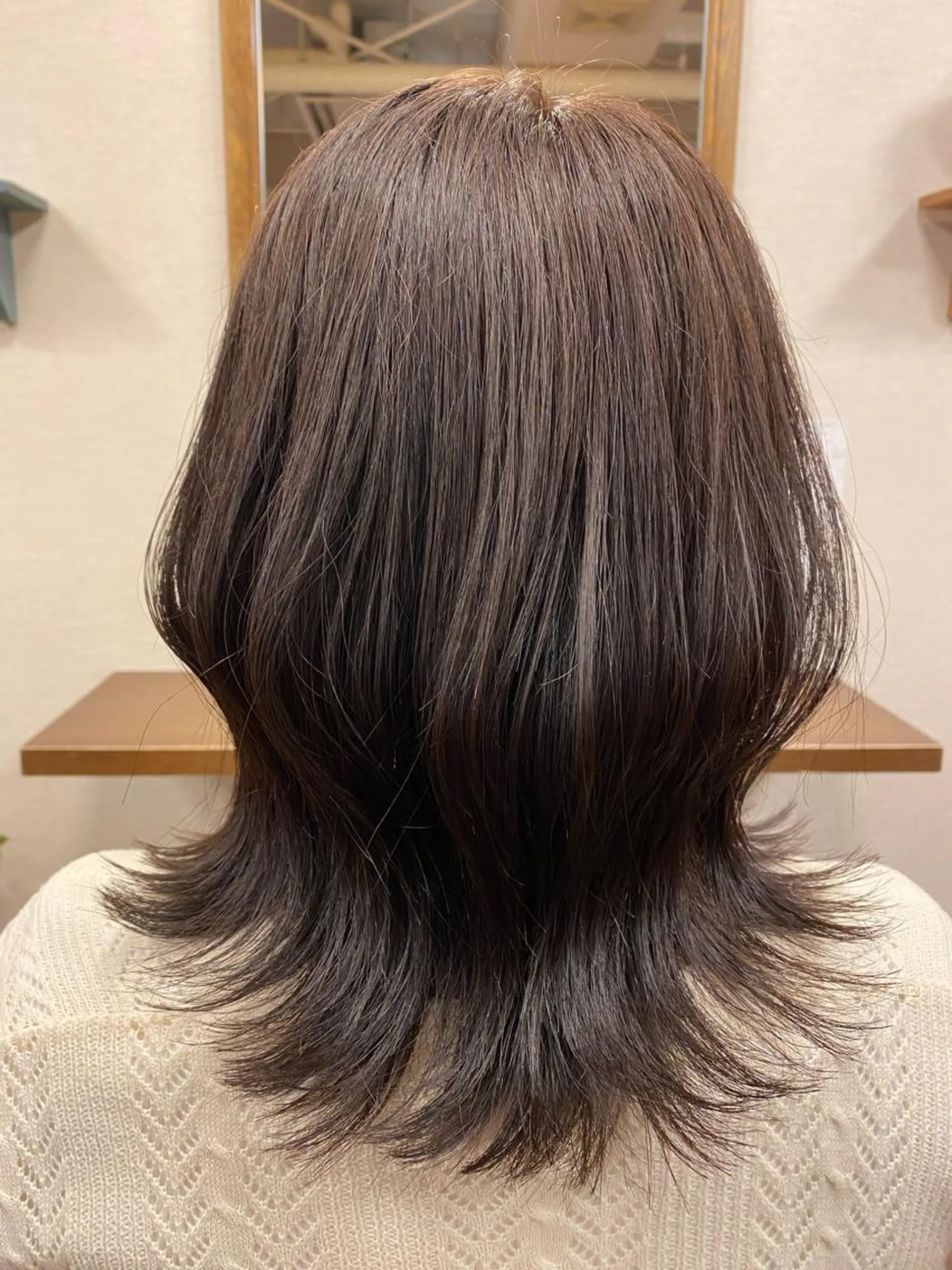 セミロング カラー カット ヘアカラー liL  hair サトウリョウタのヘアスタイル