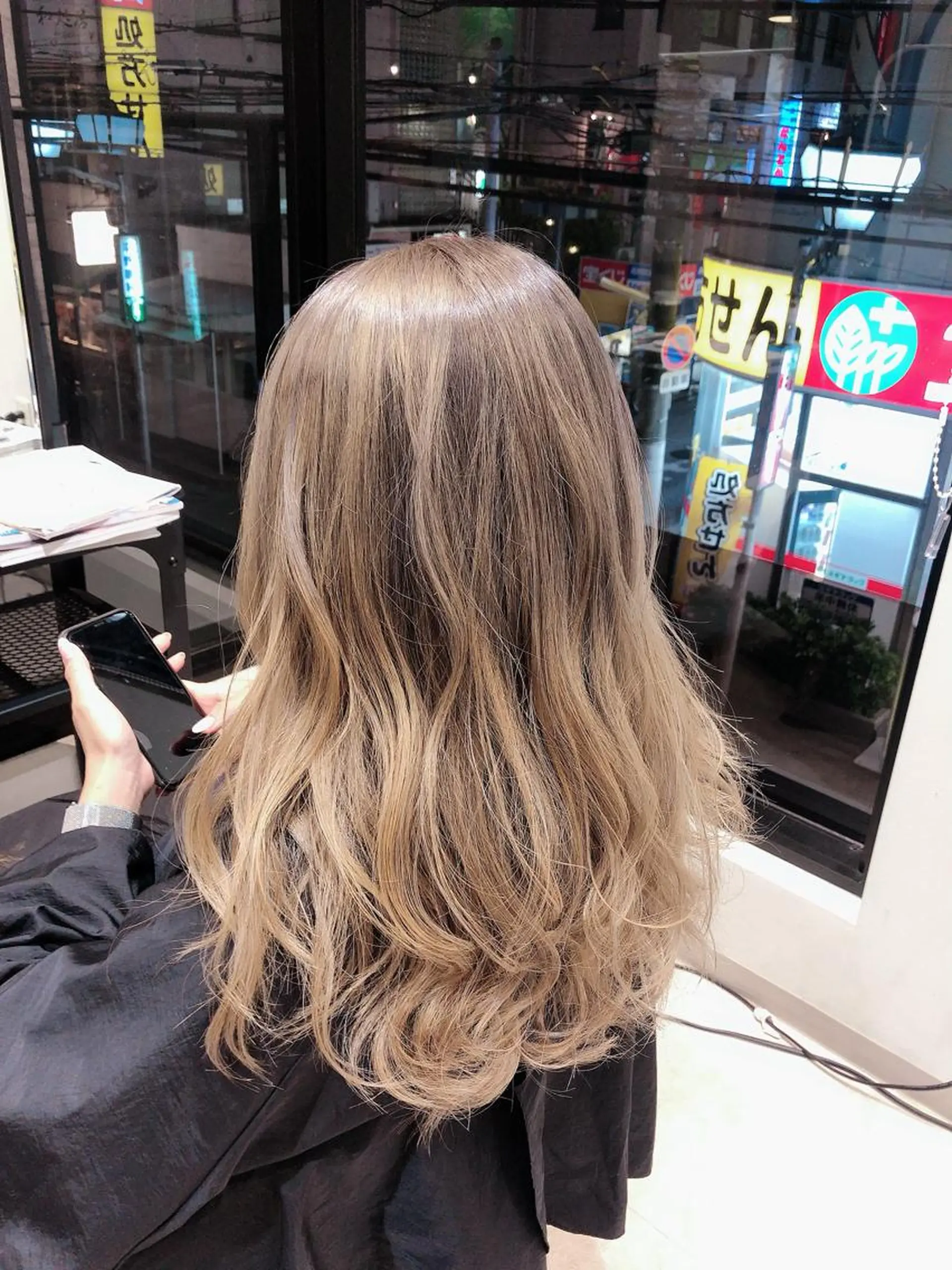 セミロング カラー 💎エクステ専門店 BIZE梅田🇰🇷のヘアスタイル