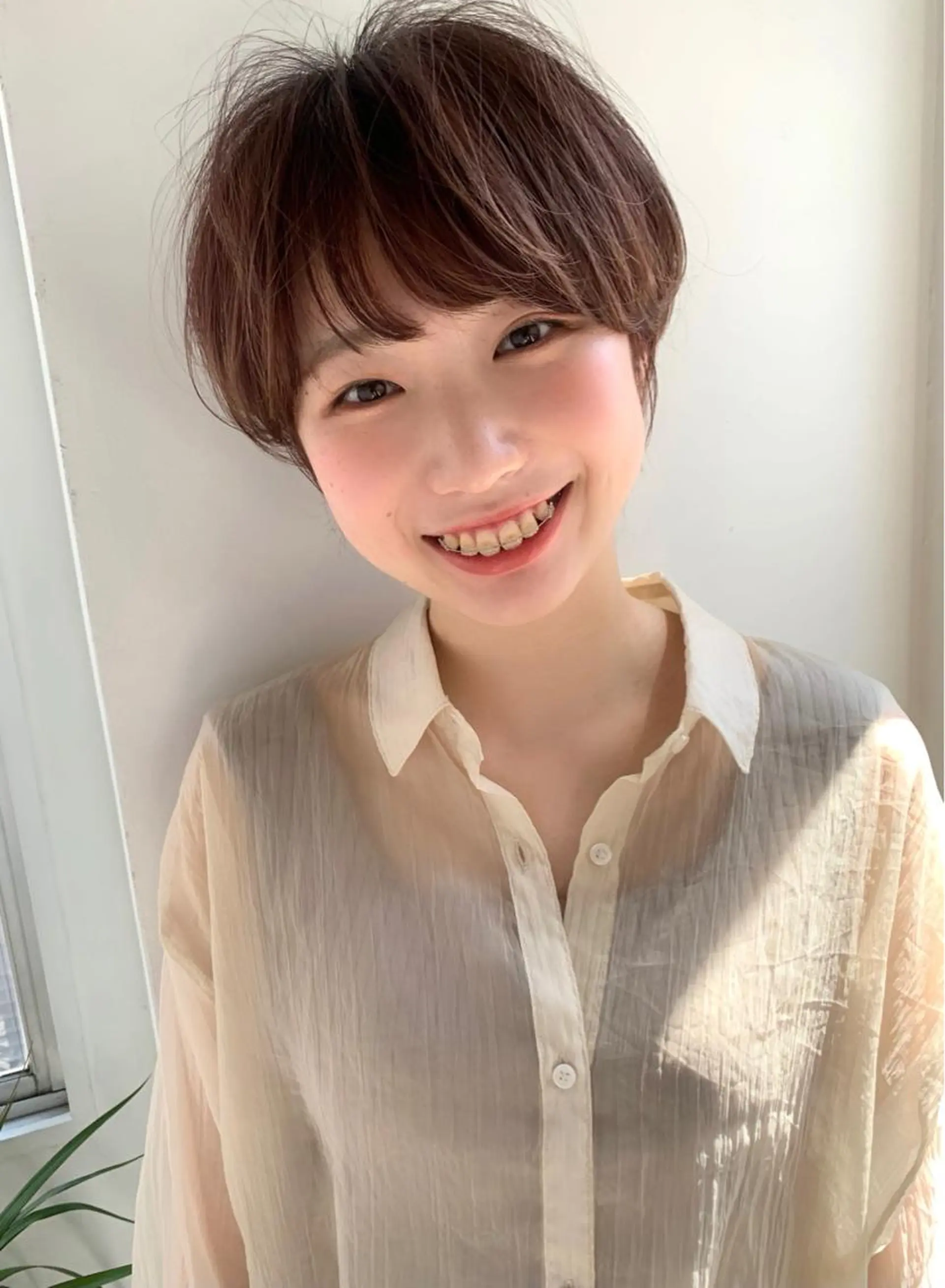 ショート カラー 縮毛矯正/ショート/ レイヤー/畑中正敏のヘアスタイル