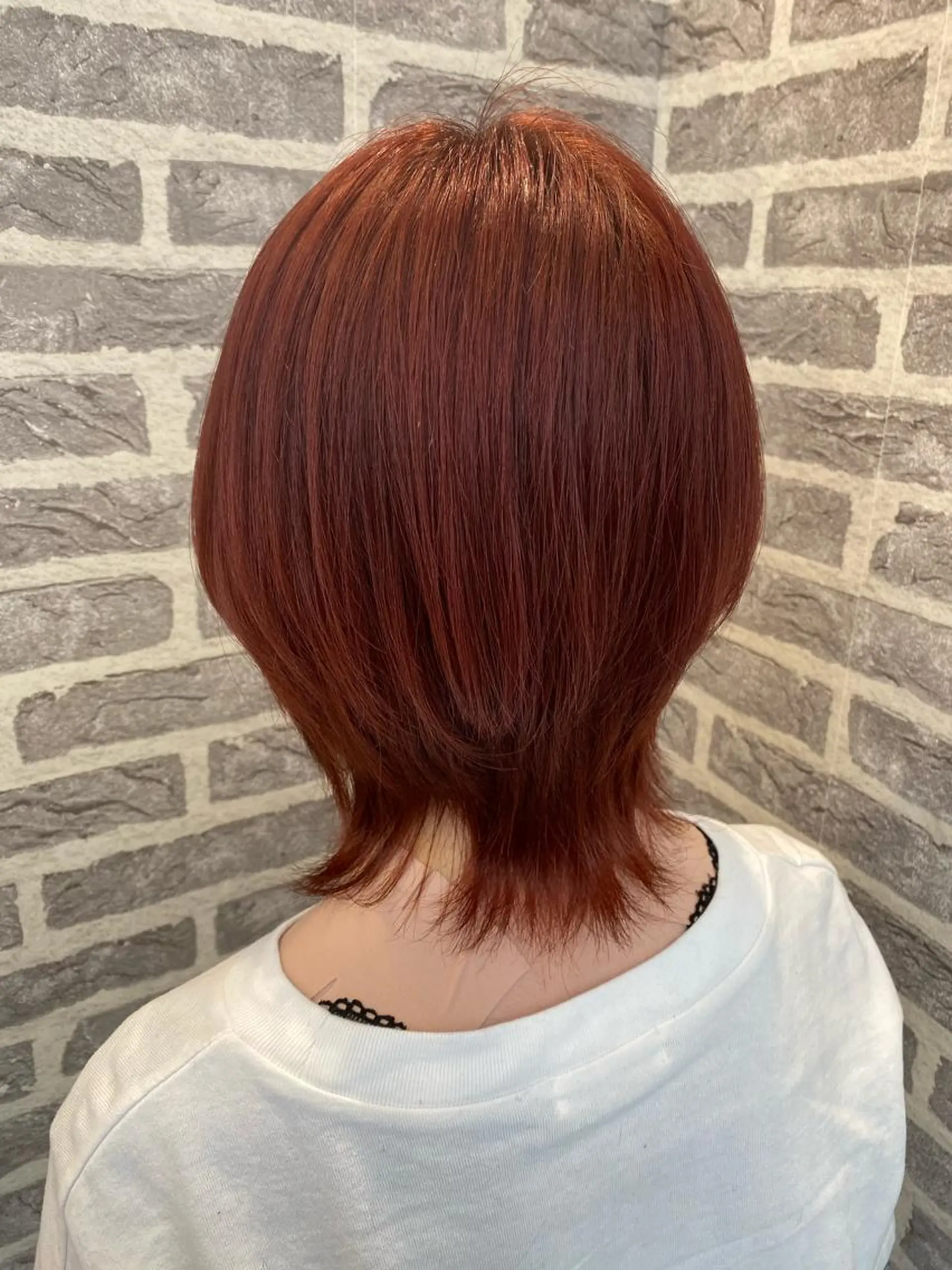 カラー レッドカラー EARTH岩槻店 azusaのヘアスタイル