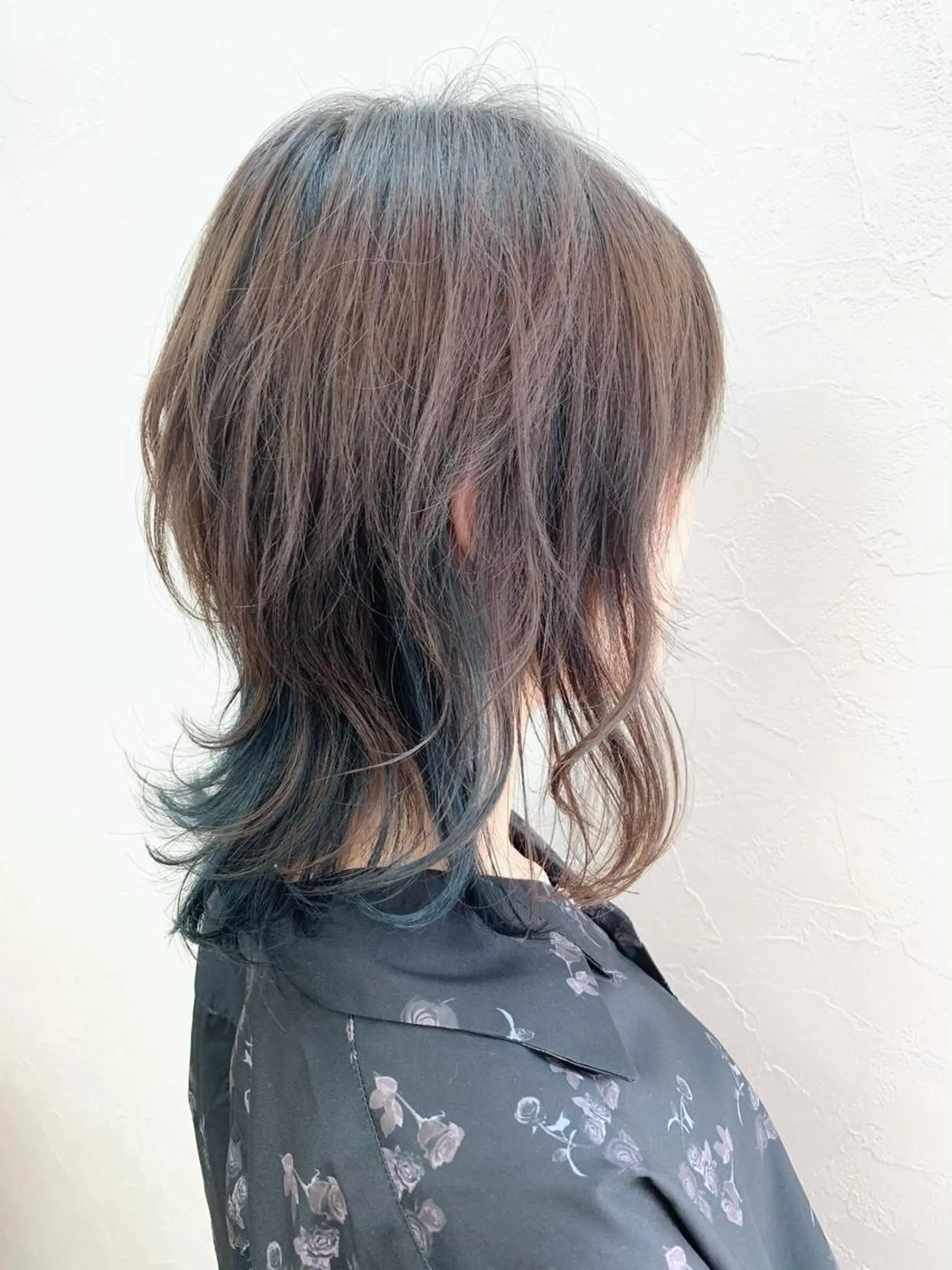 ミディアム カラー 菅沼 まみのヘアスタイル