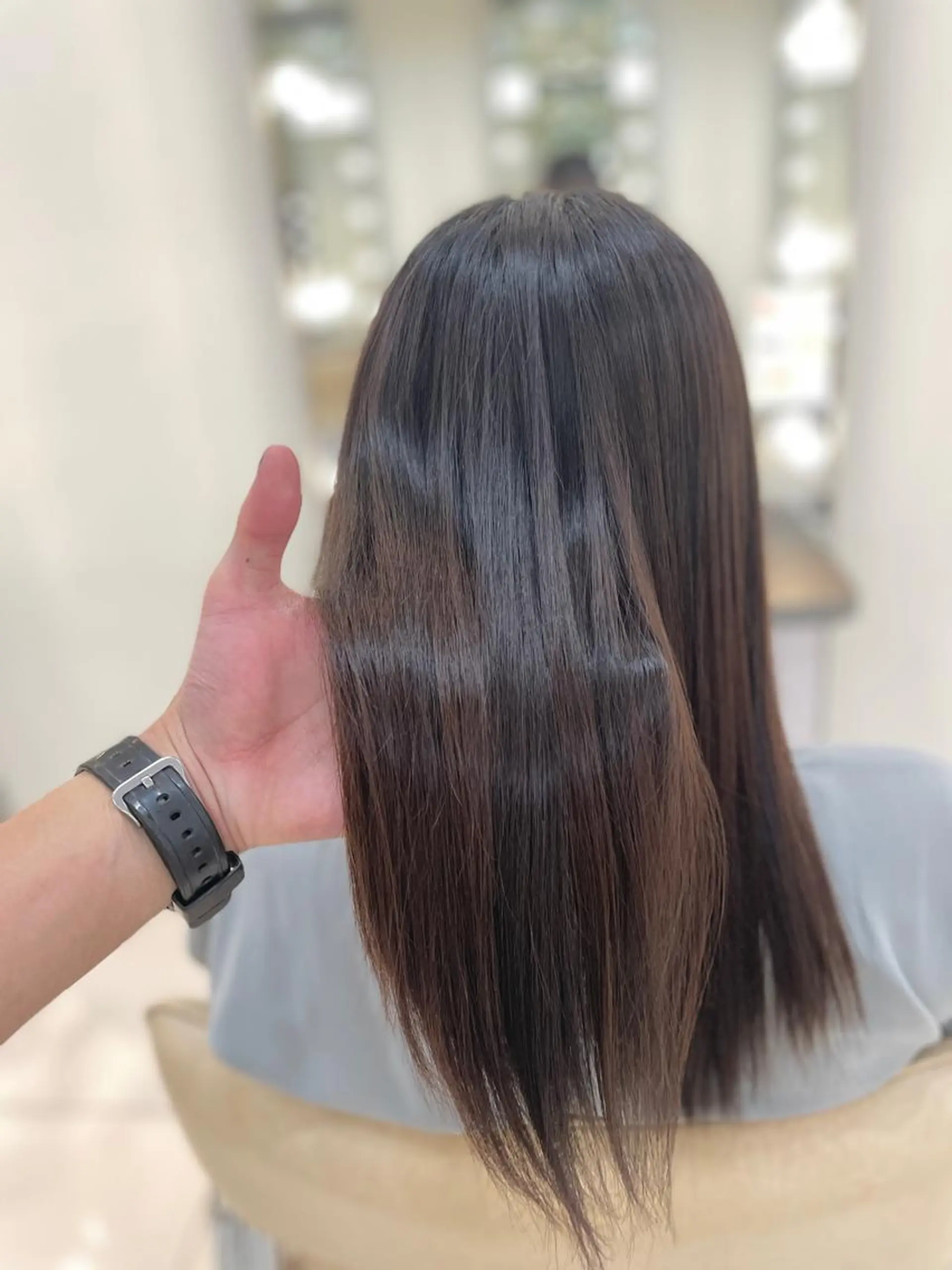 セミロング ショートボブ セミロングパーマ ボブ くせ毛 髪質改善 髪質改善専門 YOSHIのヘアスタイル