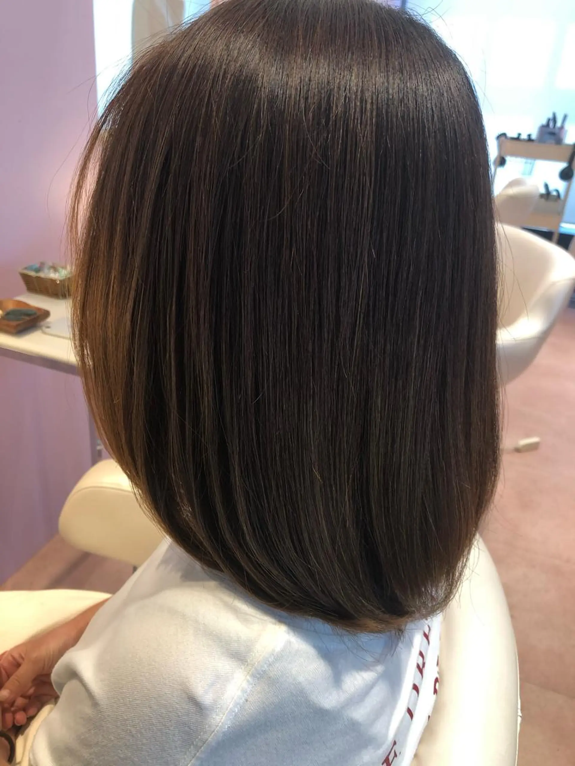 セミロング トリートメント 酸熱トリートメント たけだ れなのヘアスタイル