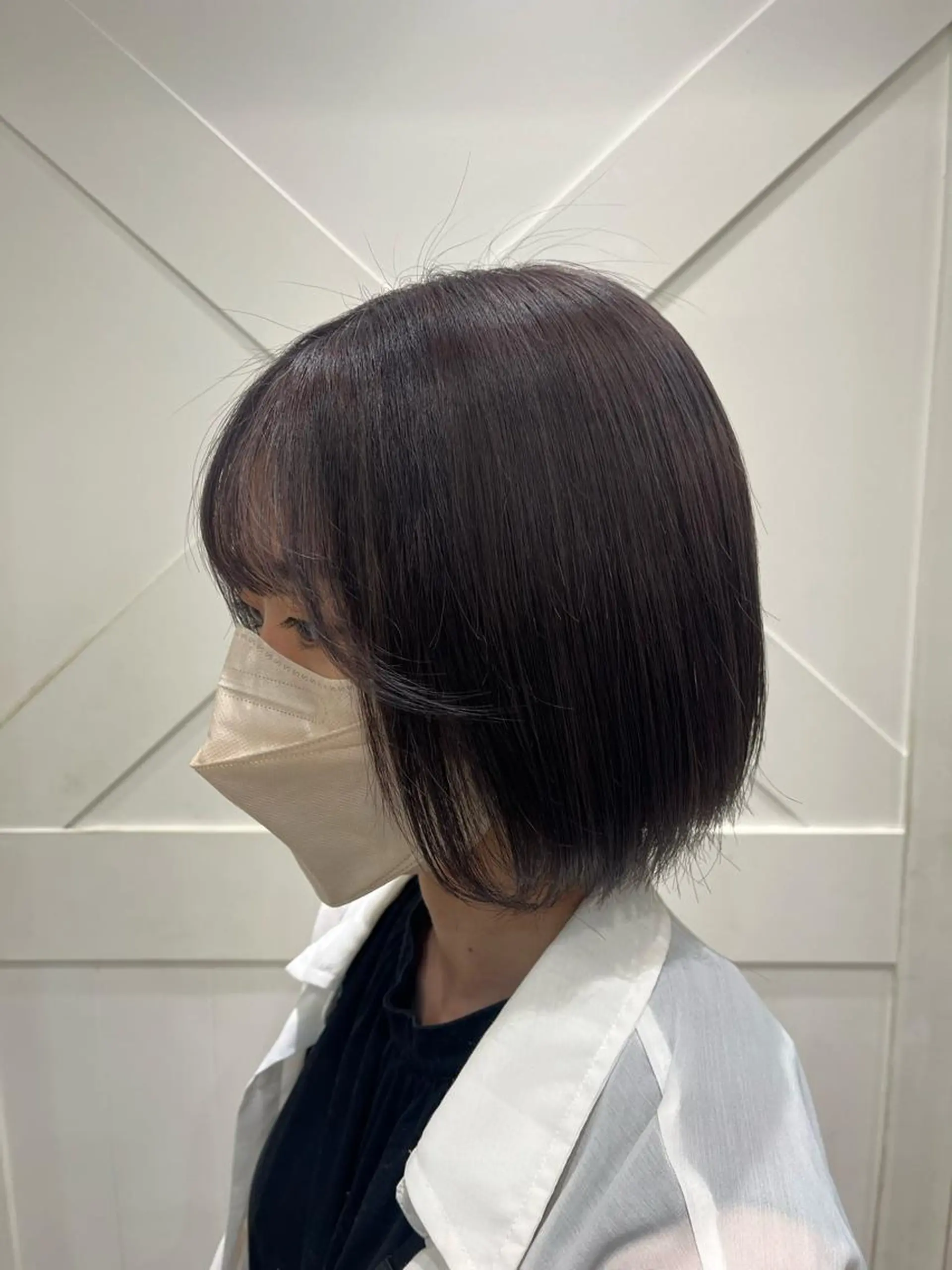 ショート カラー ヘアカラー トリートメント 韓国レイヤー 暖色カラー/さくらのヘアスタイル