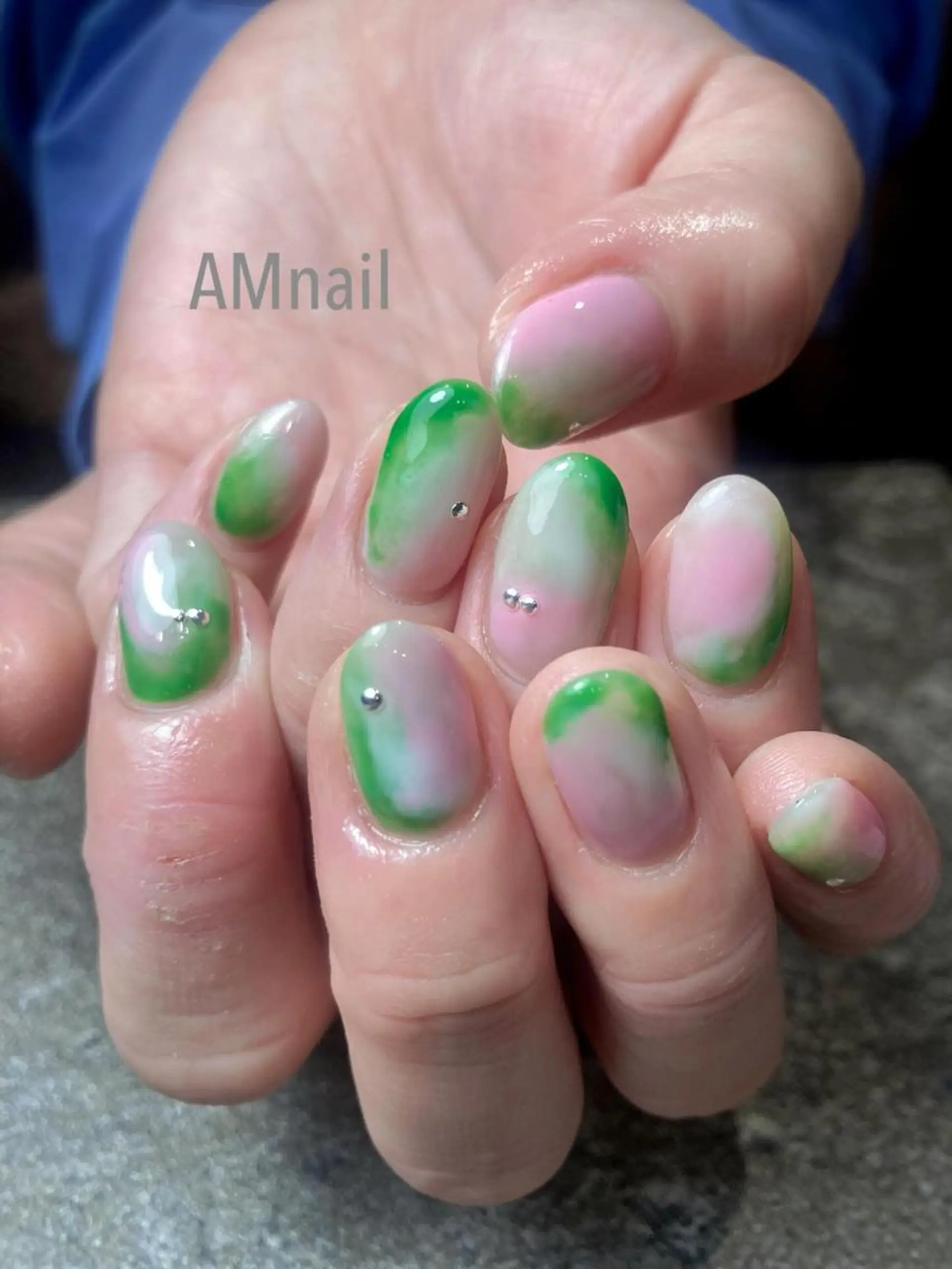 ネイル アートネイル 持ち込み ハンドネイル Am:nail 柏 SUE（スゥ）のネイルデザイン