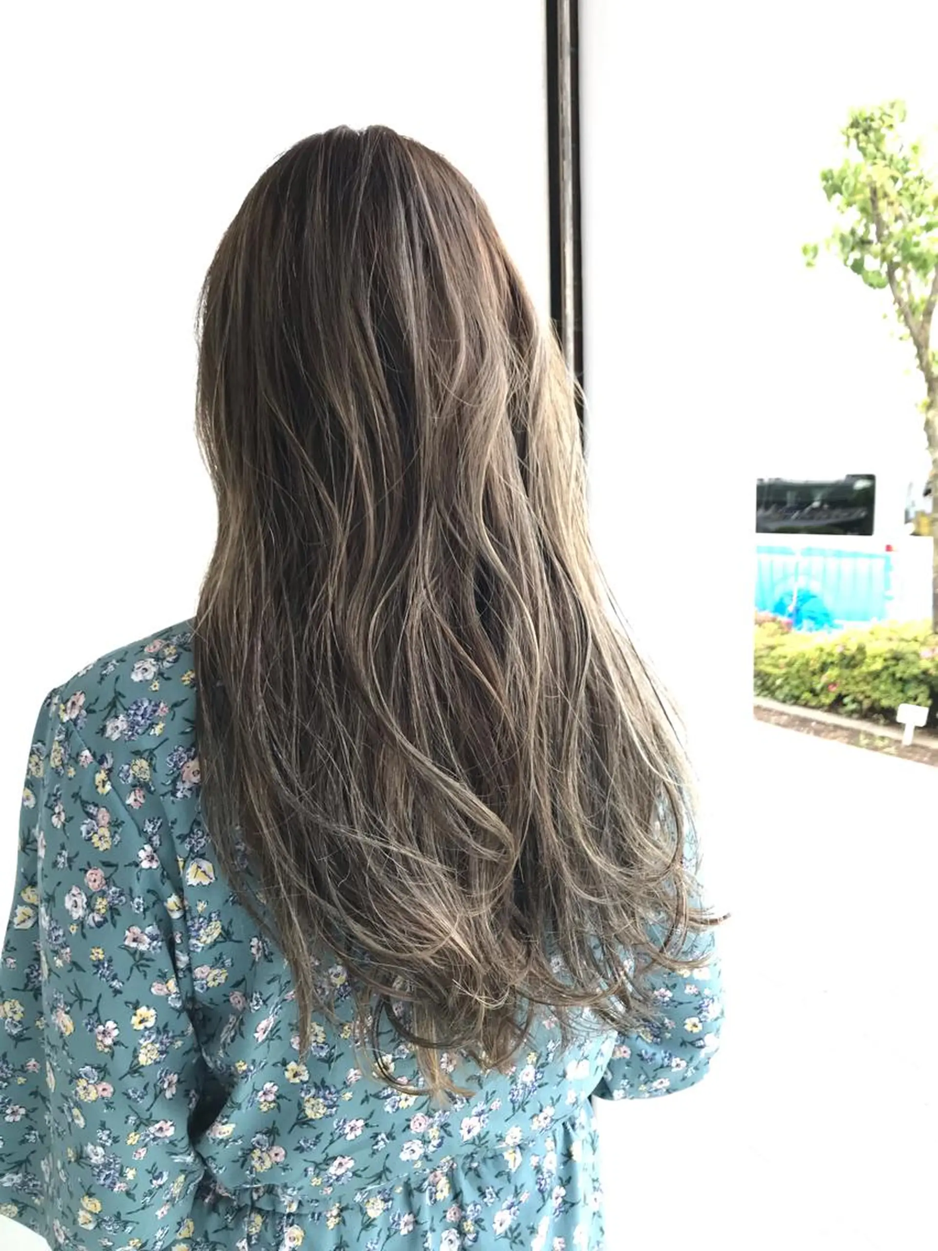 ロング カラー メンズ アッシュ ベージュカラー ダブルカラー カット ヘアカラー ボブ/ハイトーン 福生Radix 下田のヘアスタイル